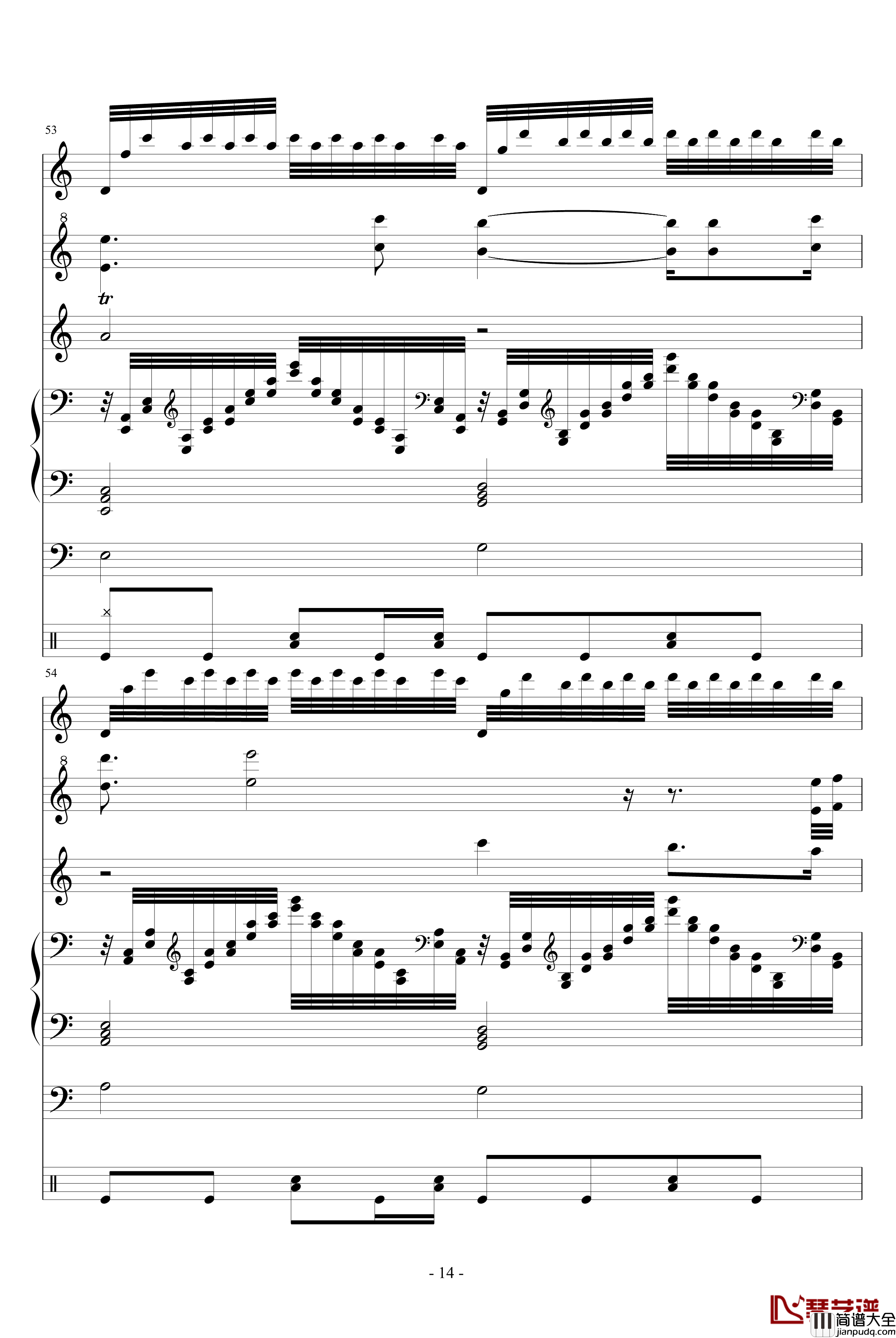 永恒钢琴谱_总谱_吥洅箛單