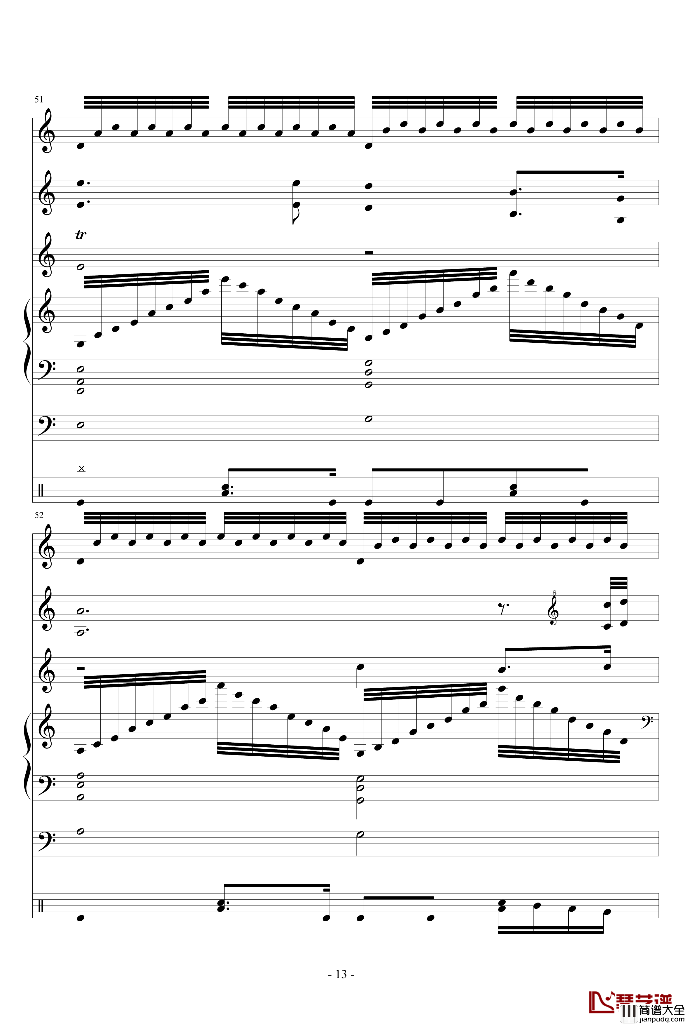 永恒钢琴谱_总谱_吥洅箛單