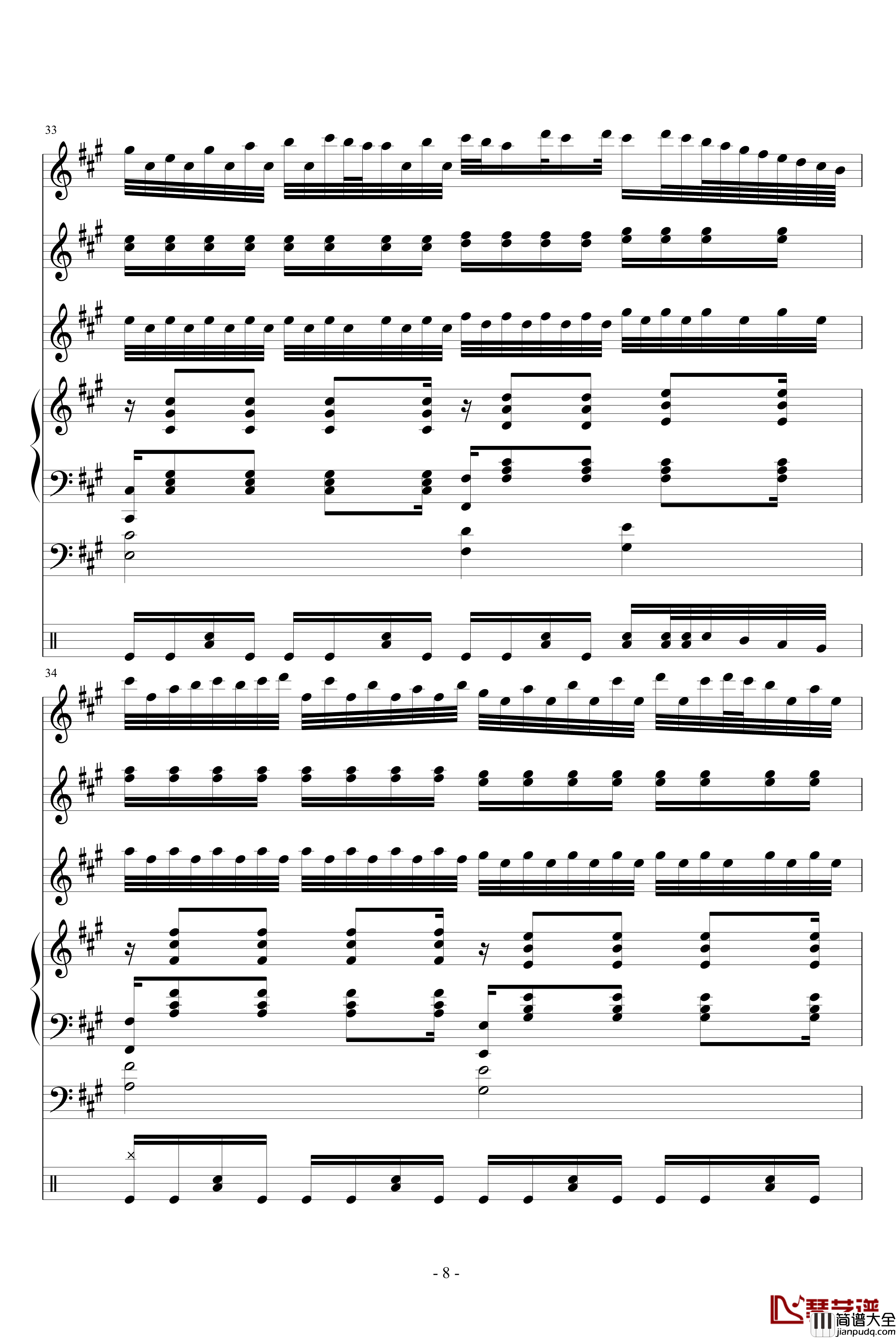 永恒钢琴谱_总谱_吥洅箛單