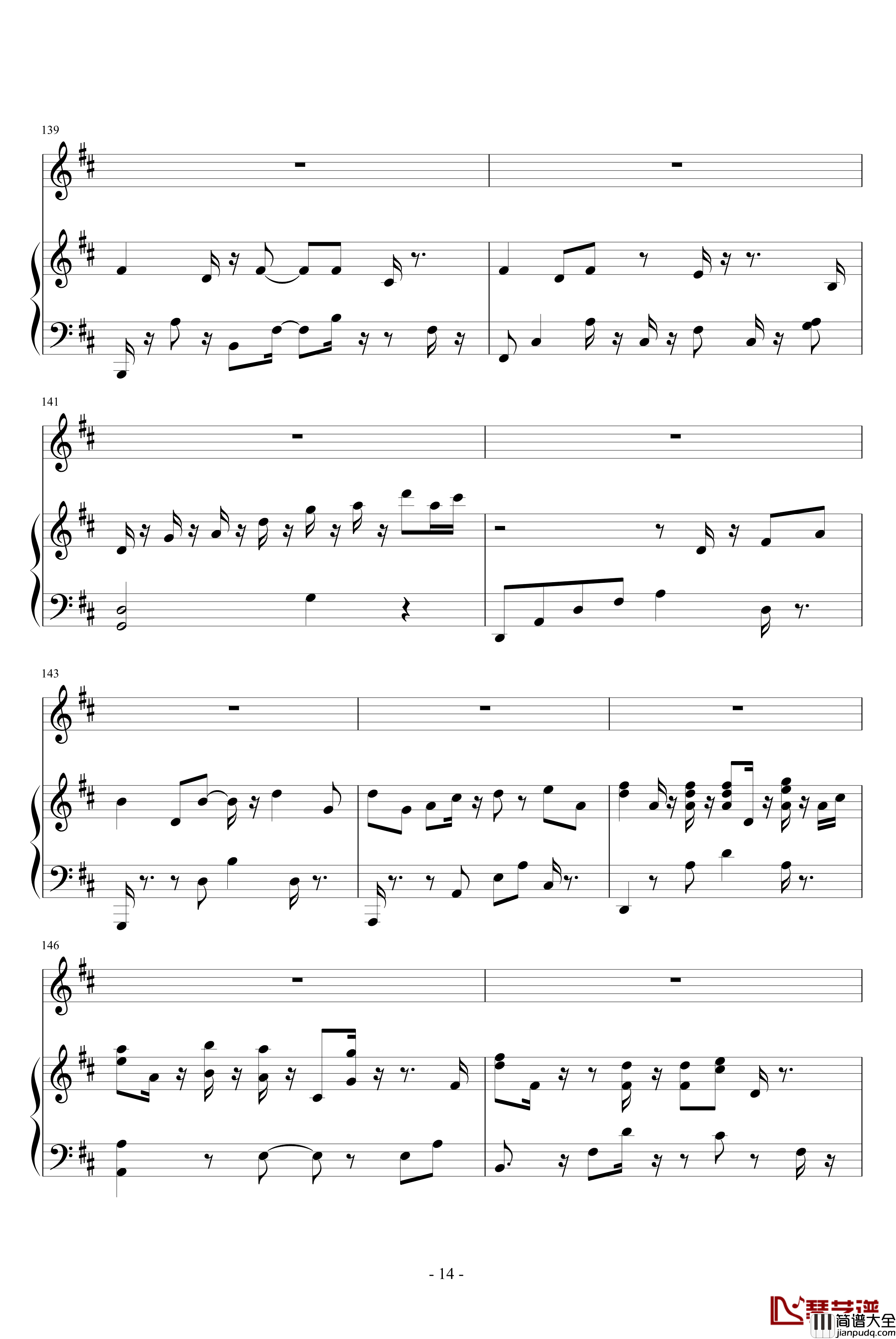 Canon_For_You钢琴谱_原创_不散步的狼