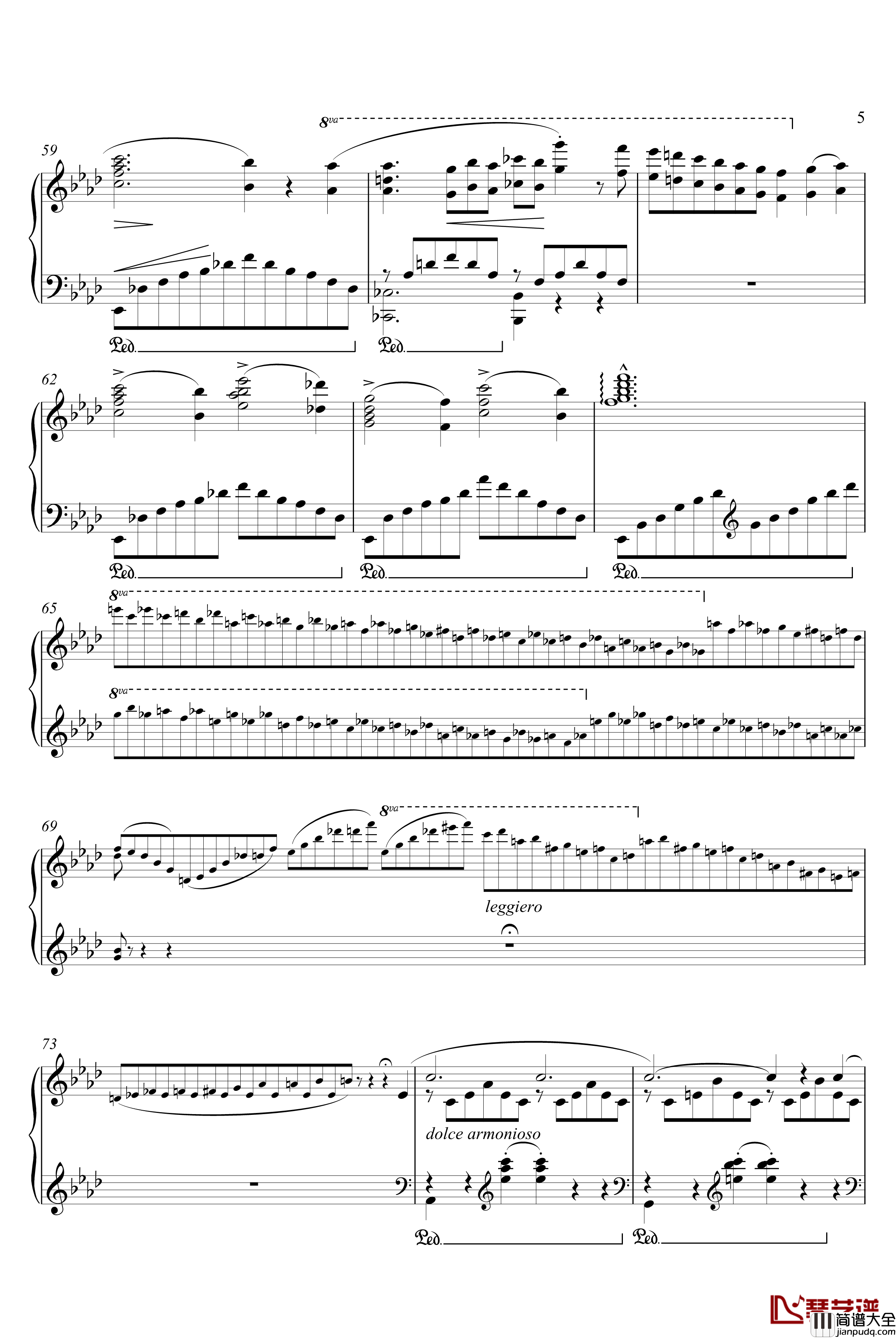 Liebestraume钢琴谱_Dreams_of_Love