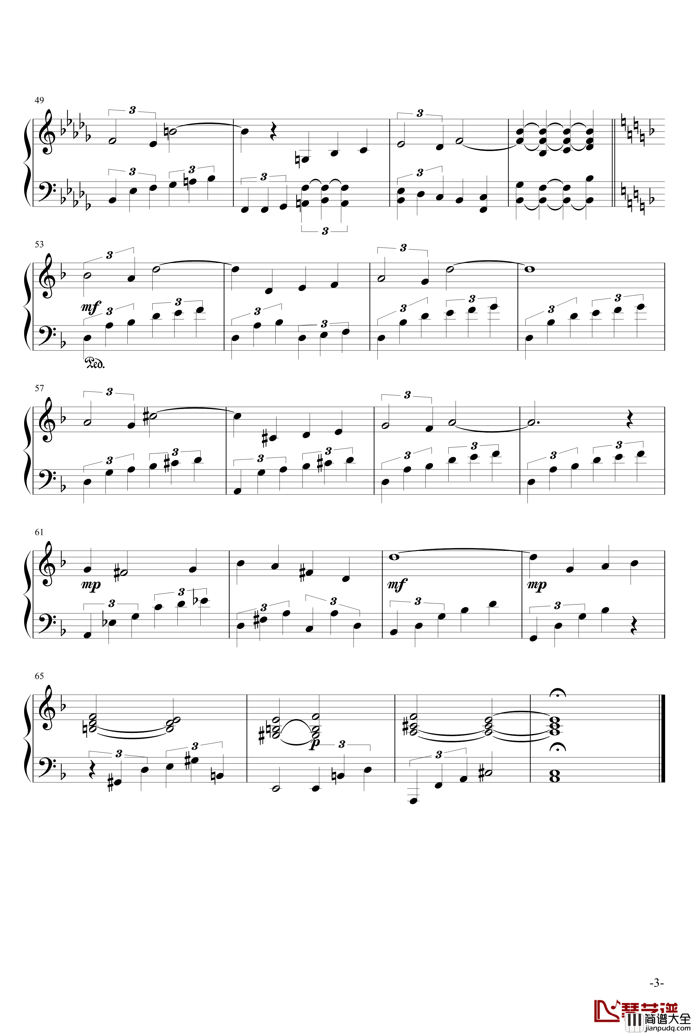 FAREWELL钢琴谱_ATOENMENT_Dario_Marianelli