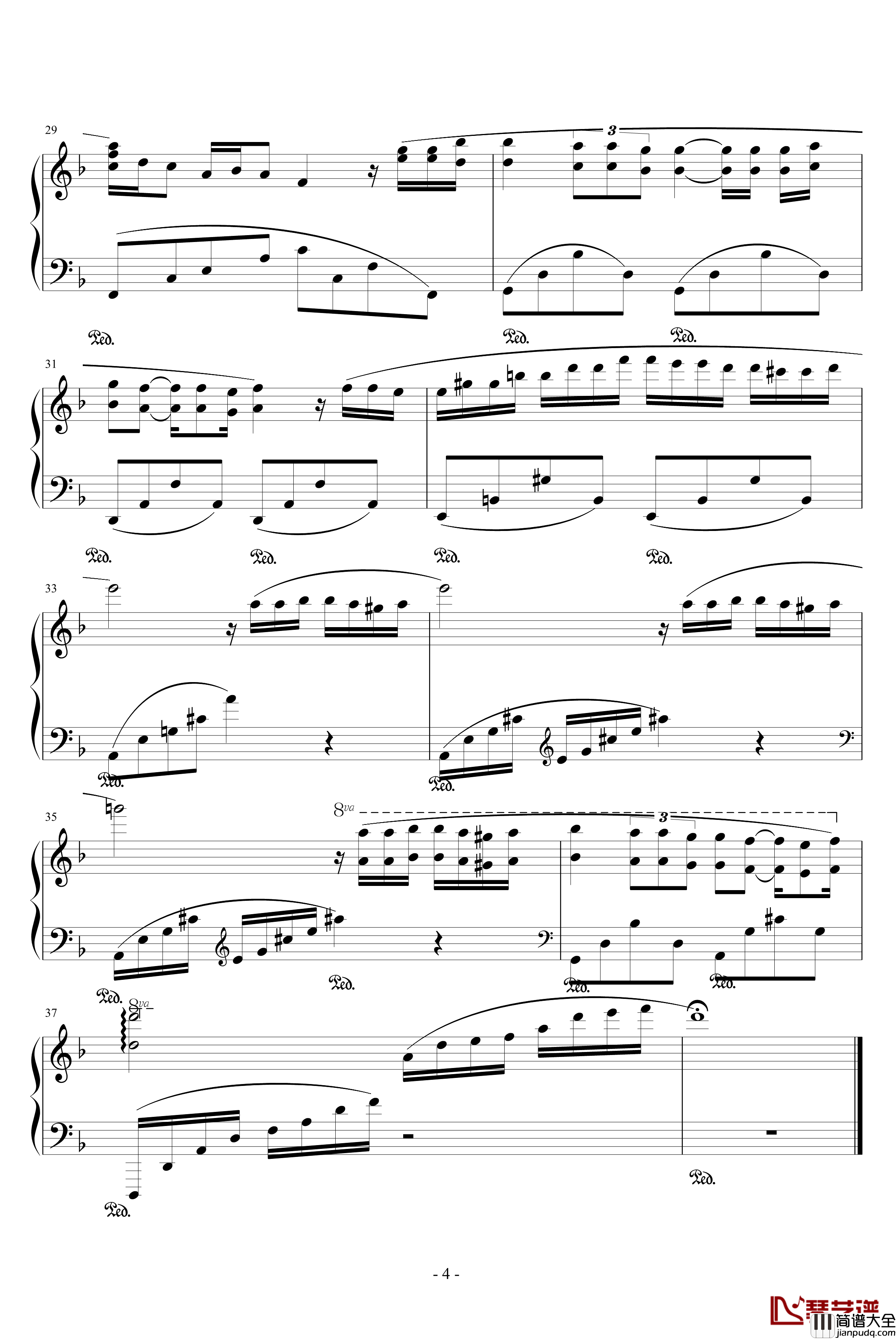 柔如彩虹钢琴谱_克莱德曼