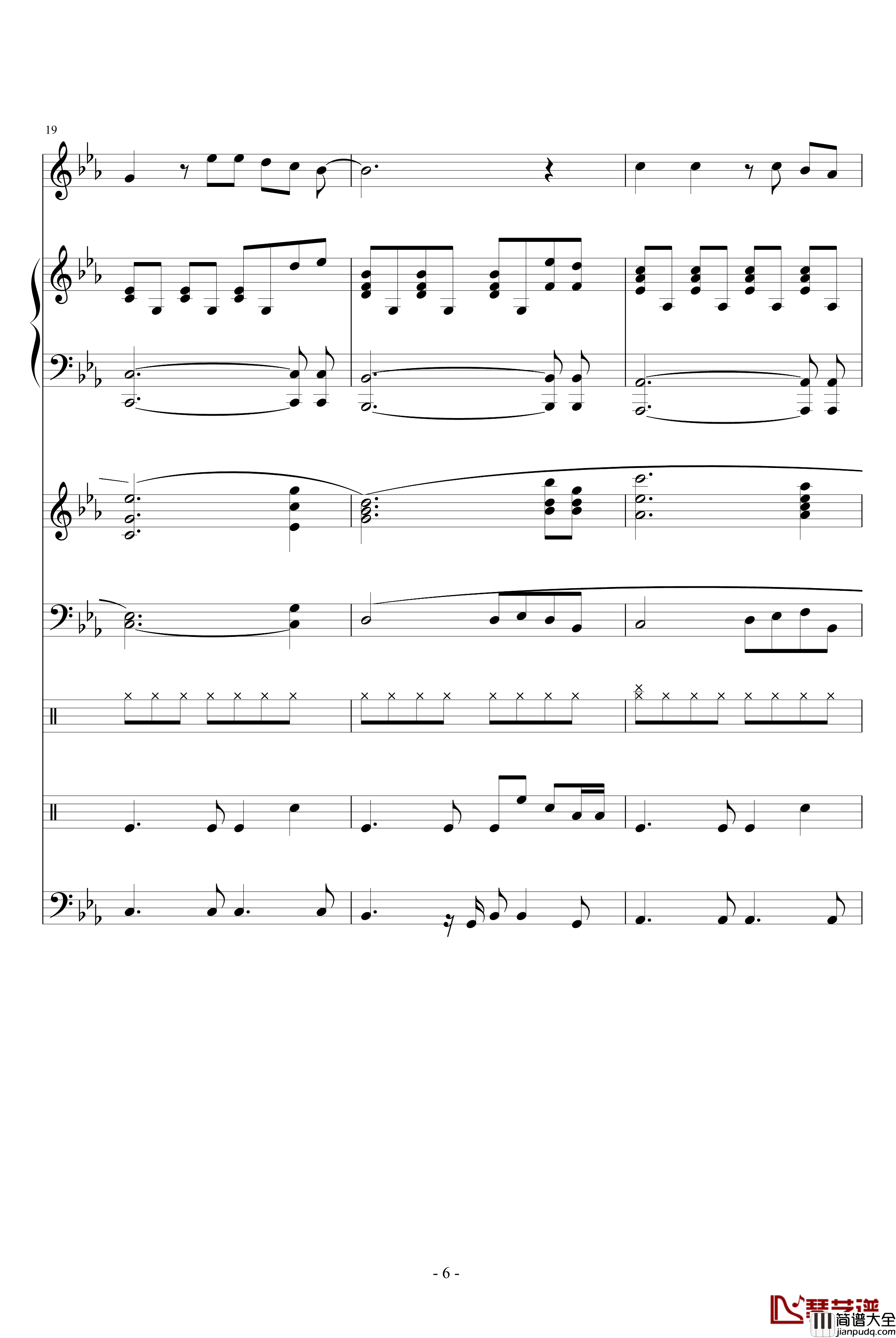 过去的幸福钢琴谱_CanonJ