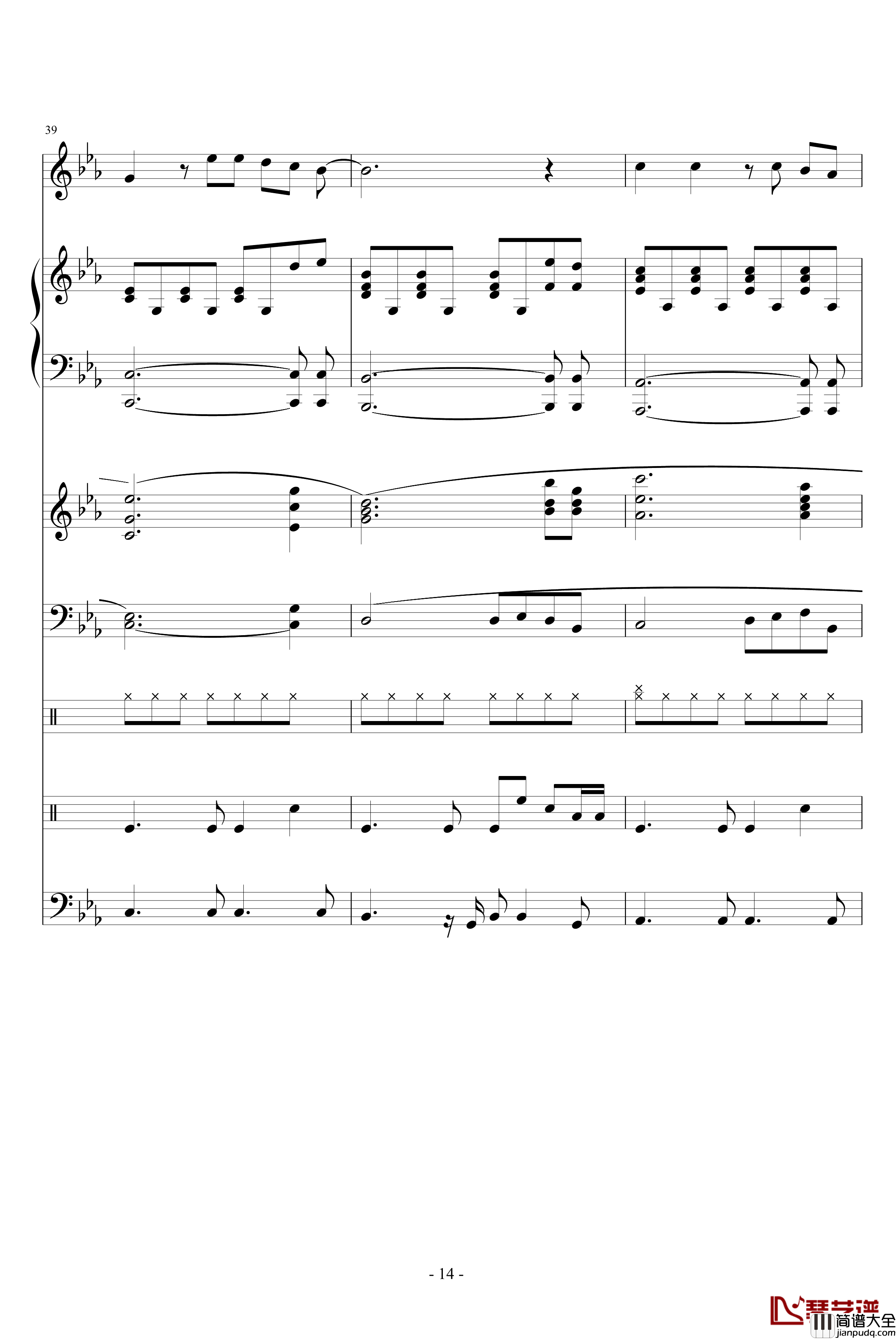 过去的幸福钢琴谱_CanonJ