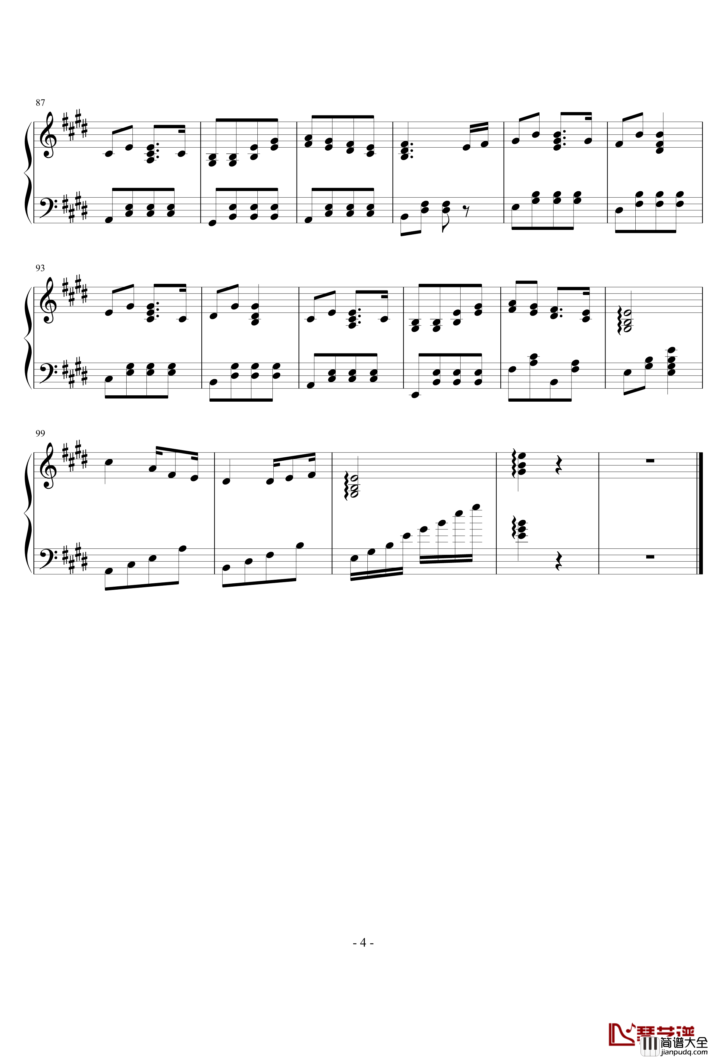 小兔蹦蹦跳钢琴谱_兔子