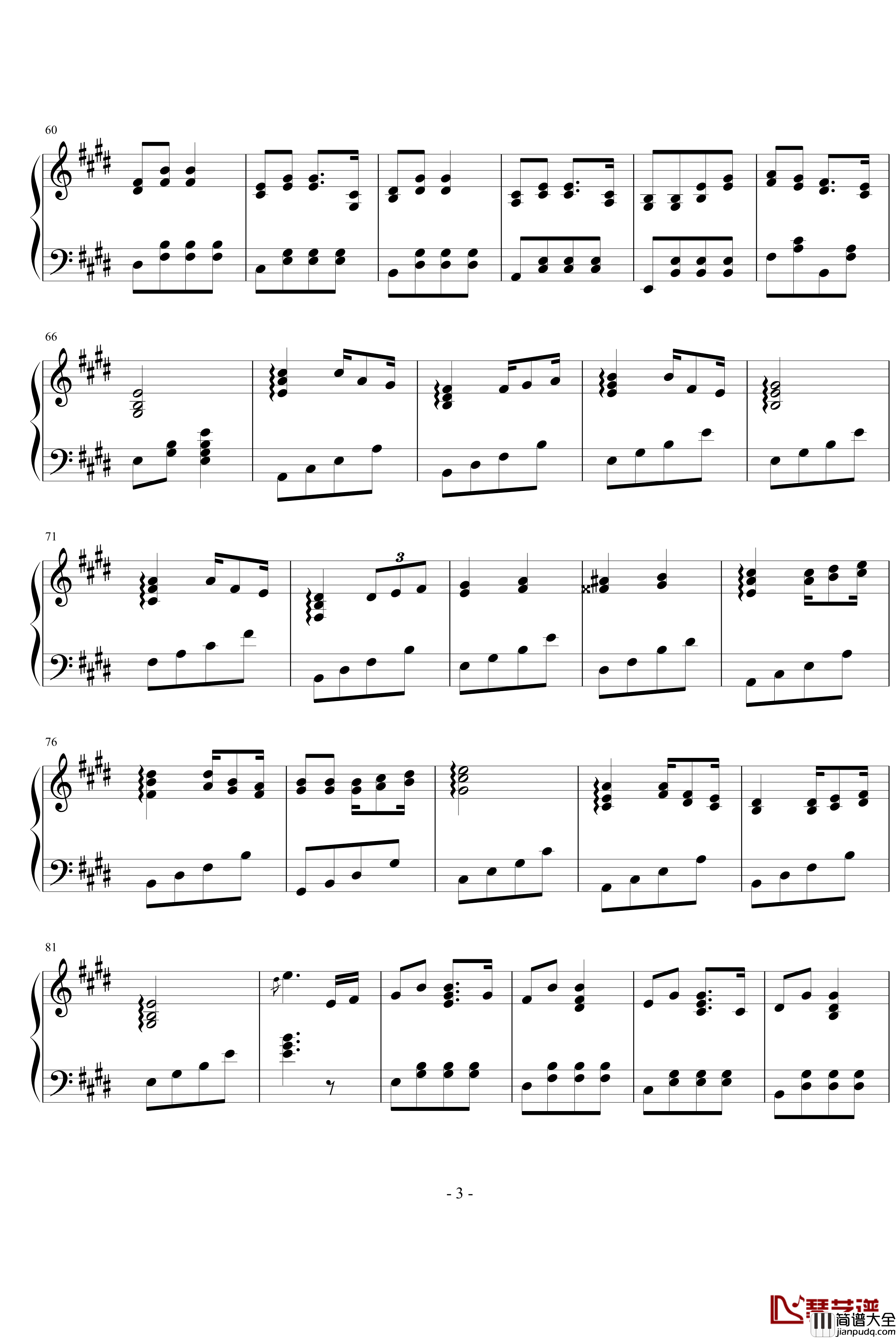 小兔蹦蹦跳钢琴谱_兔子