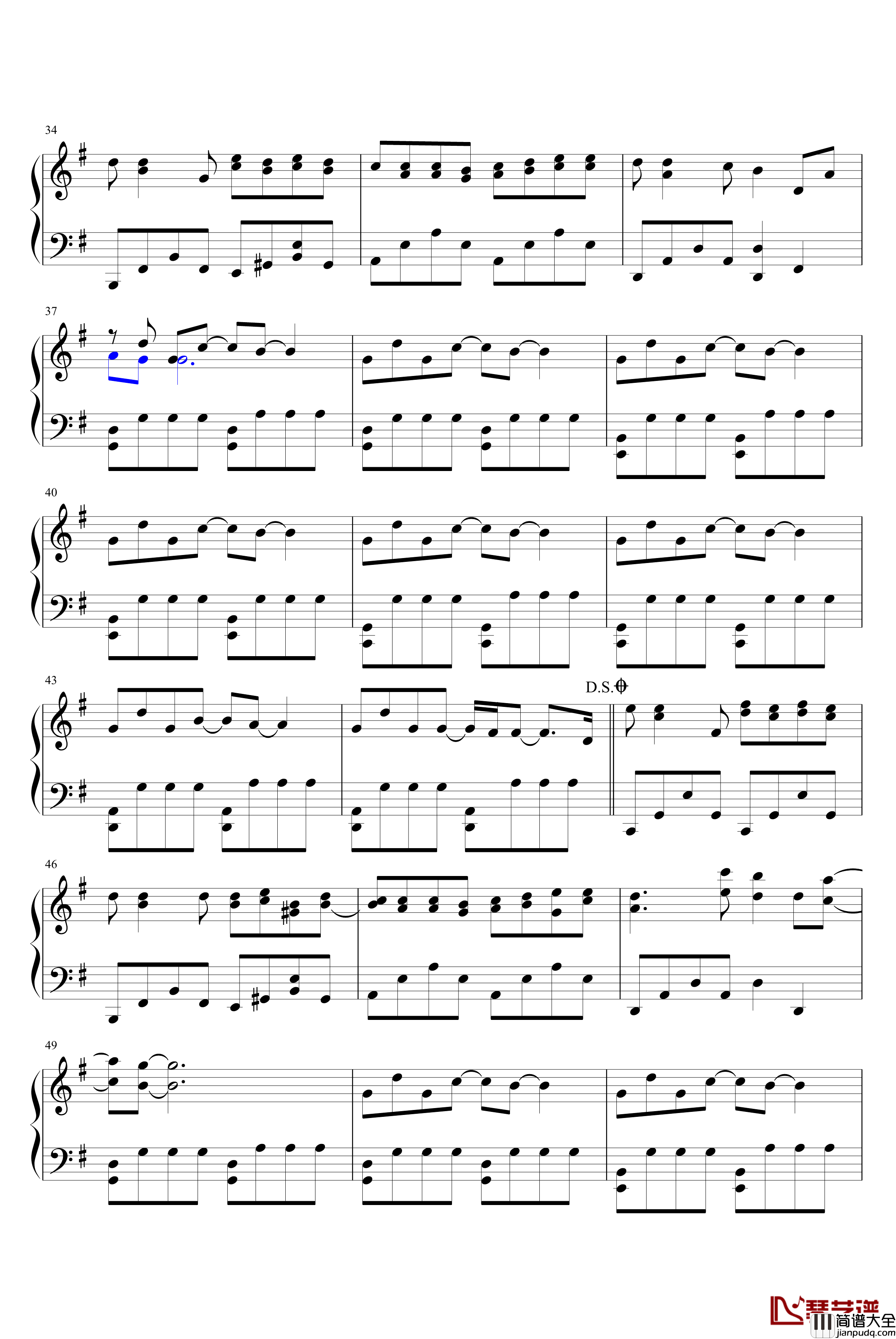 不能说的秘密钢琴谱_Charm2_周杰伦