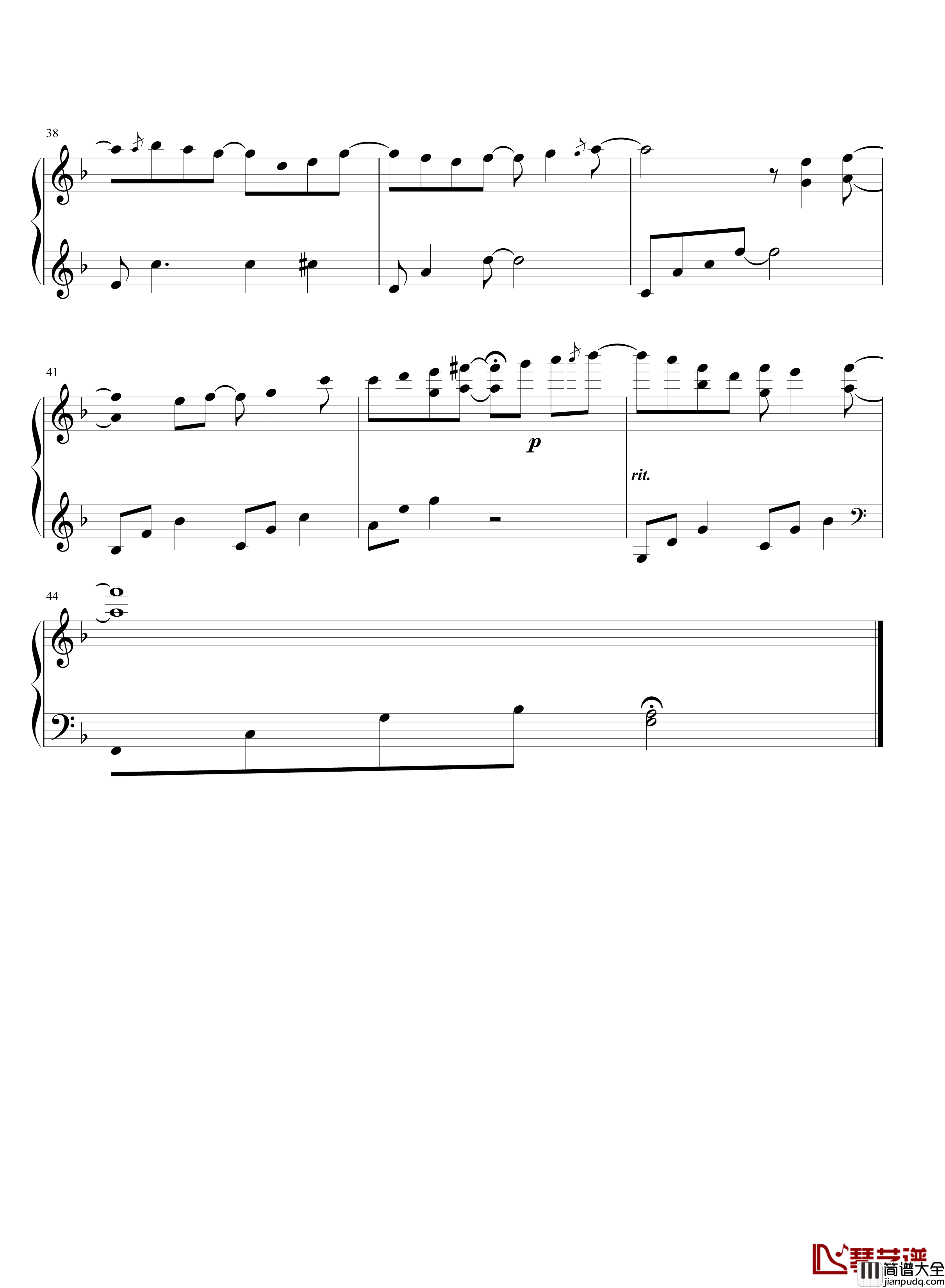 靛青的泪钢琴谱_1.1_幻光组合