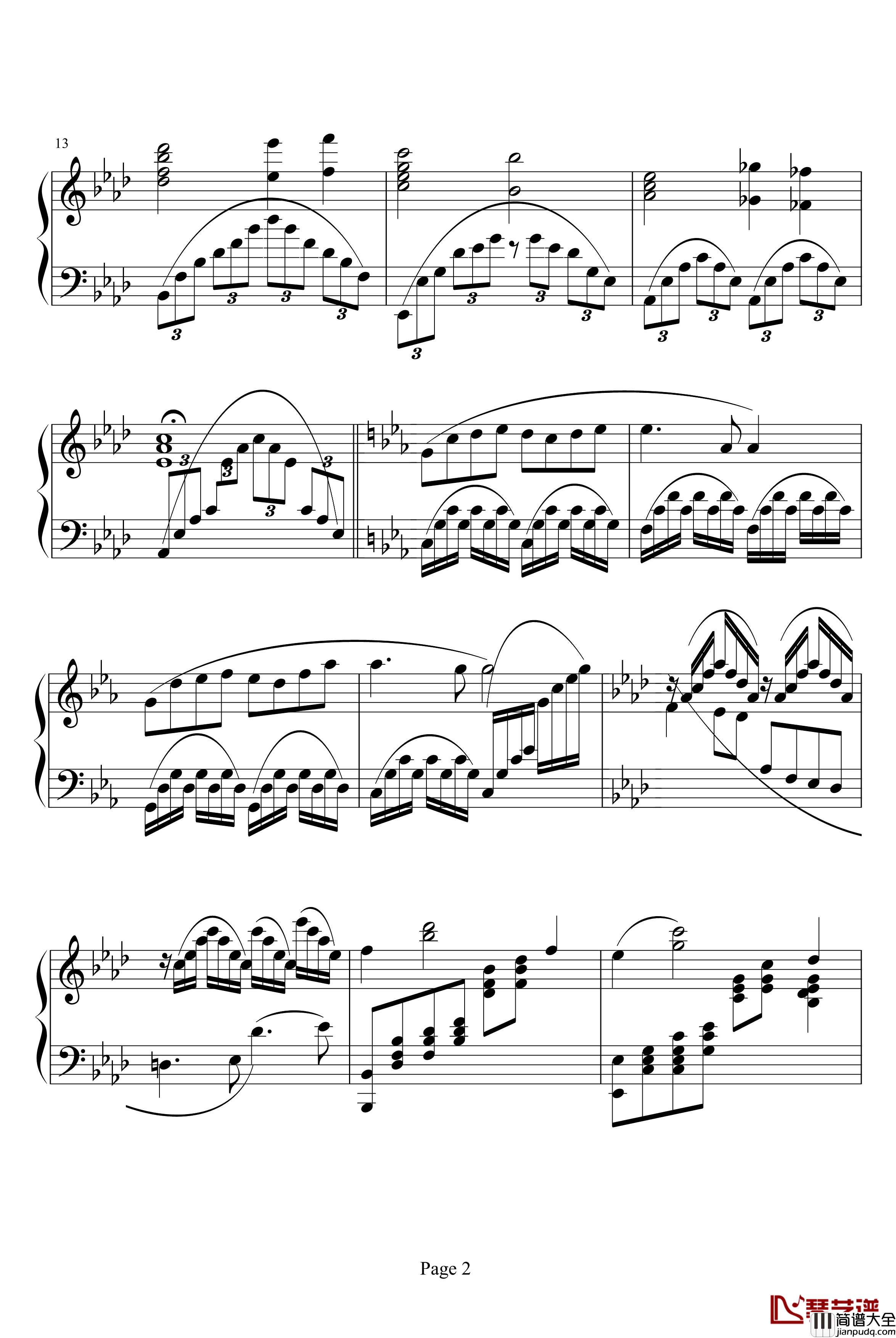 叶塞尼娅钢琴谱_叶塞尼亚