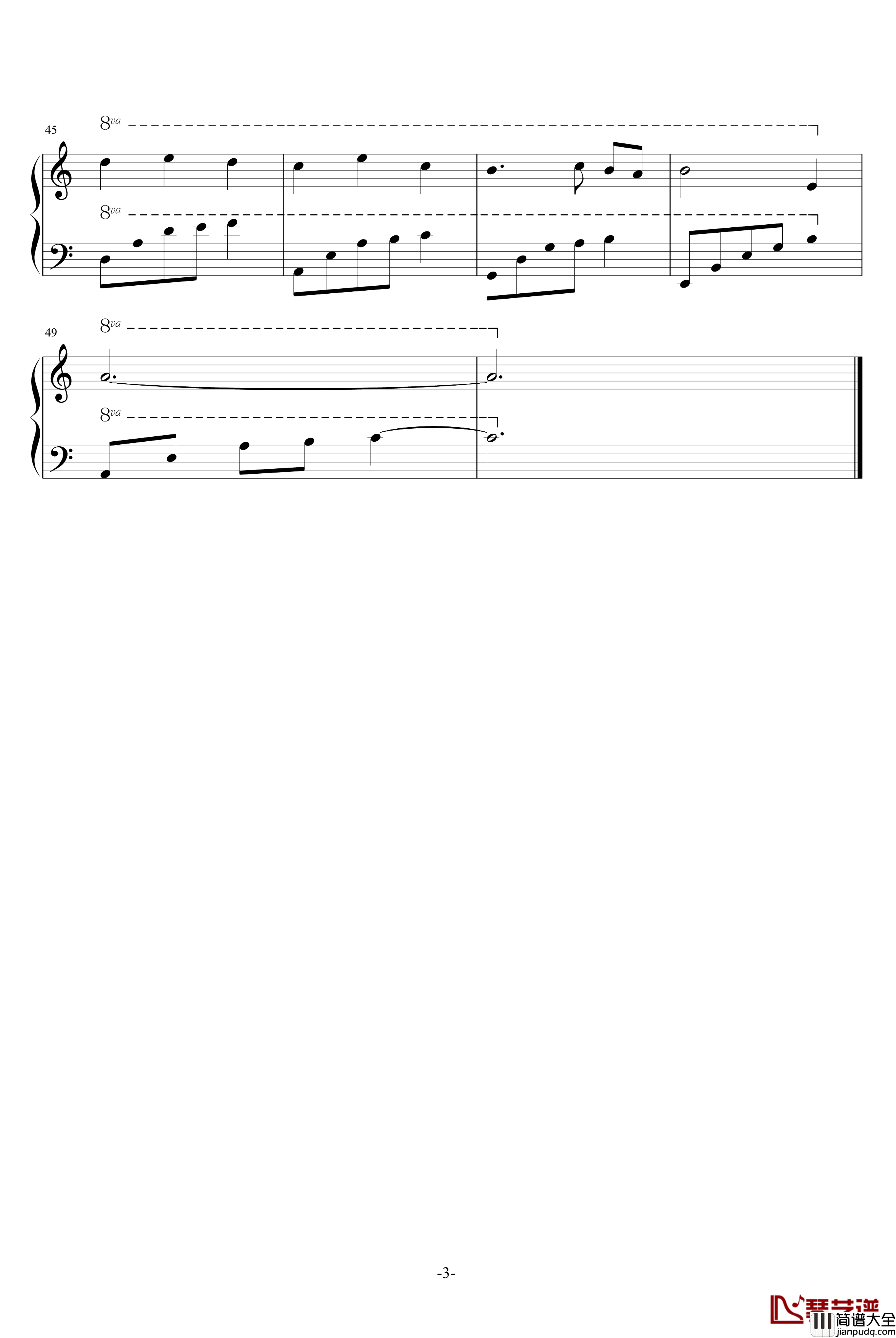 汶川不相信眼泪钢琴谱_快乐甜筒