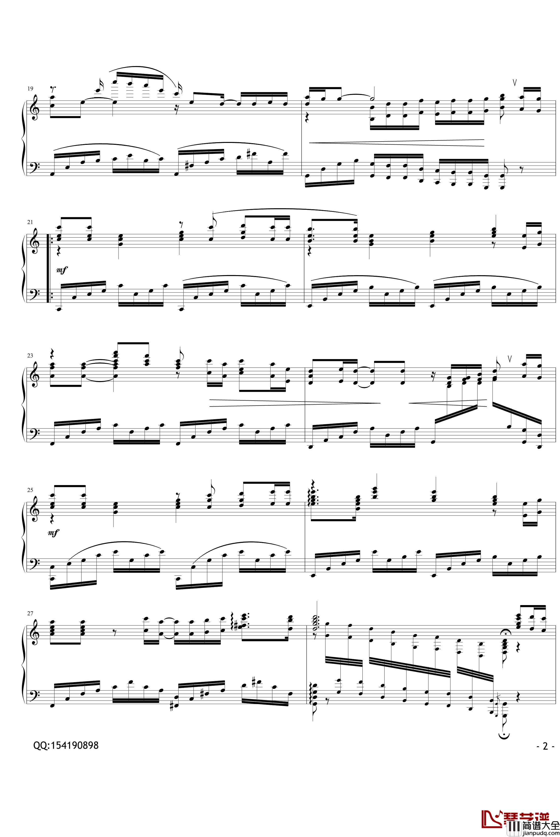 烛光里的妈妈钢琴谱_母亲节献礼_毛阿敏