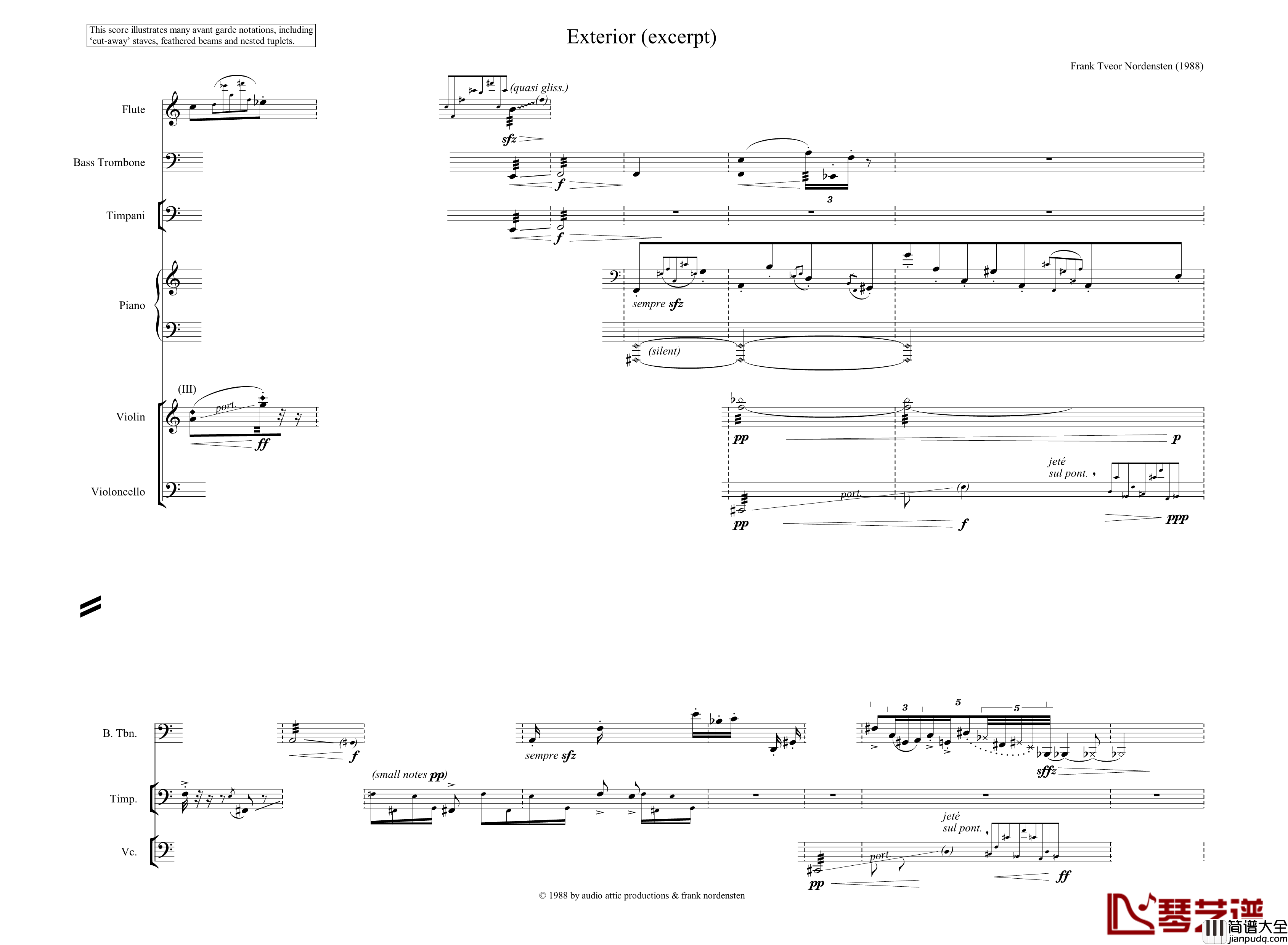 Avant_Garde钢琴谱_世界名曲