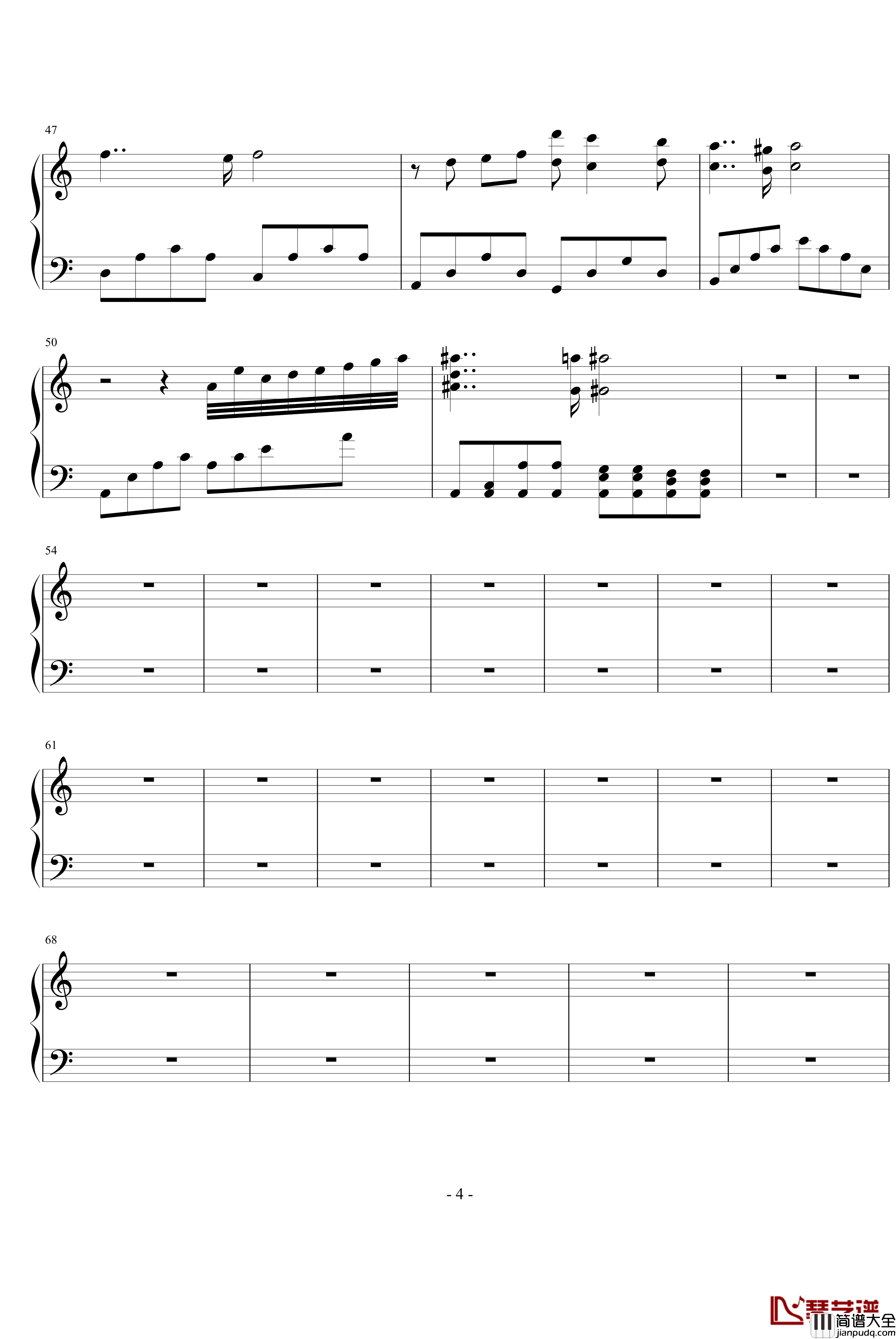 A_Scene_Of_La_Seine钢琴谱_Yuhki_Kuramoto