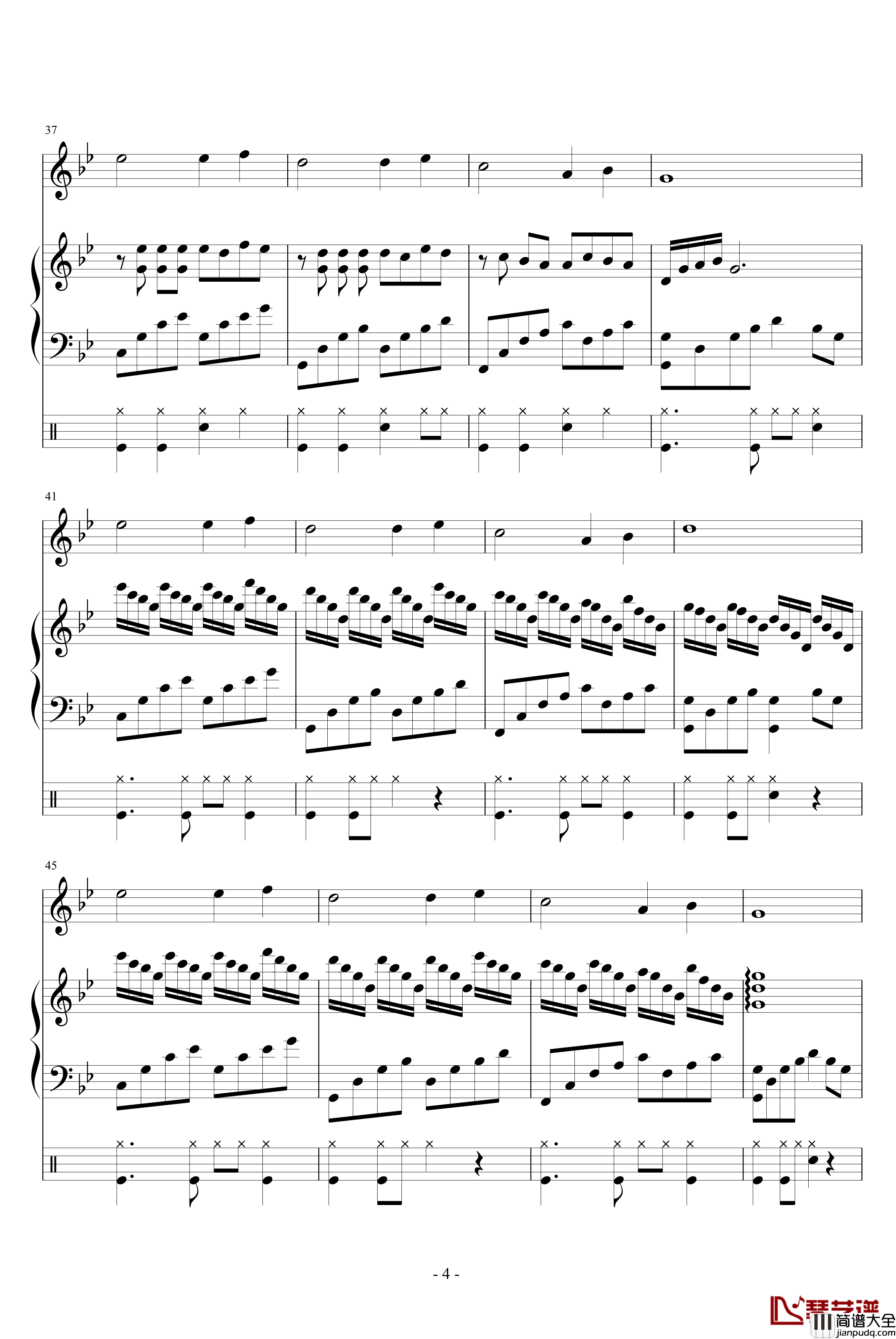 忘记你我做不到钢琴谱_吴越