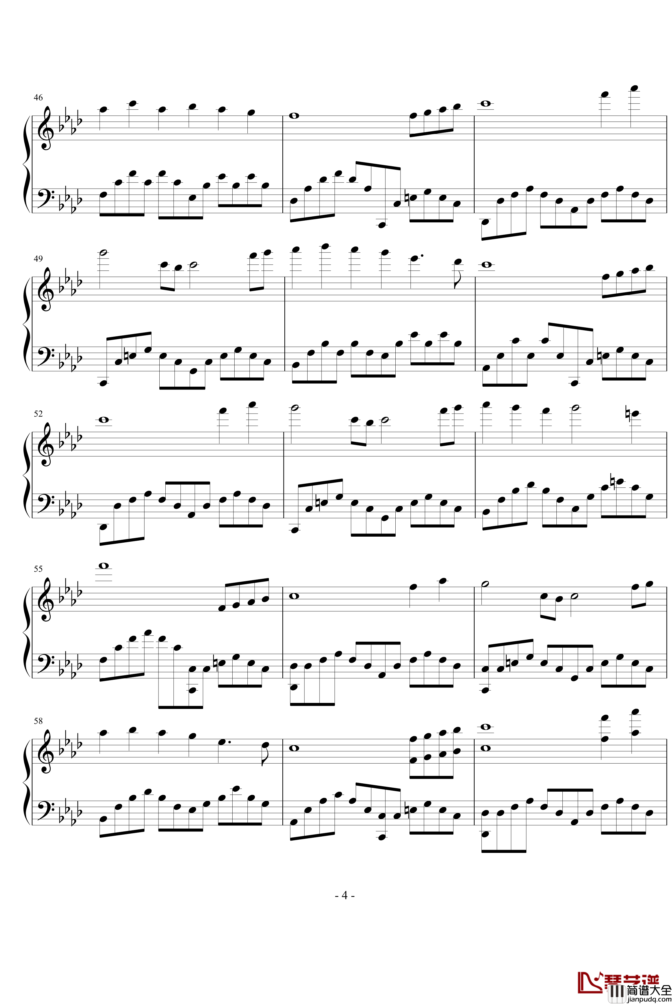 _花样男子_插曲钢琴谱_看不惯的年纪_影视