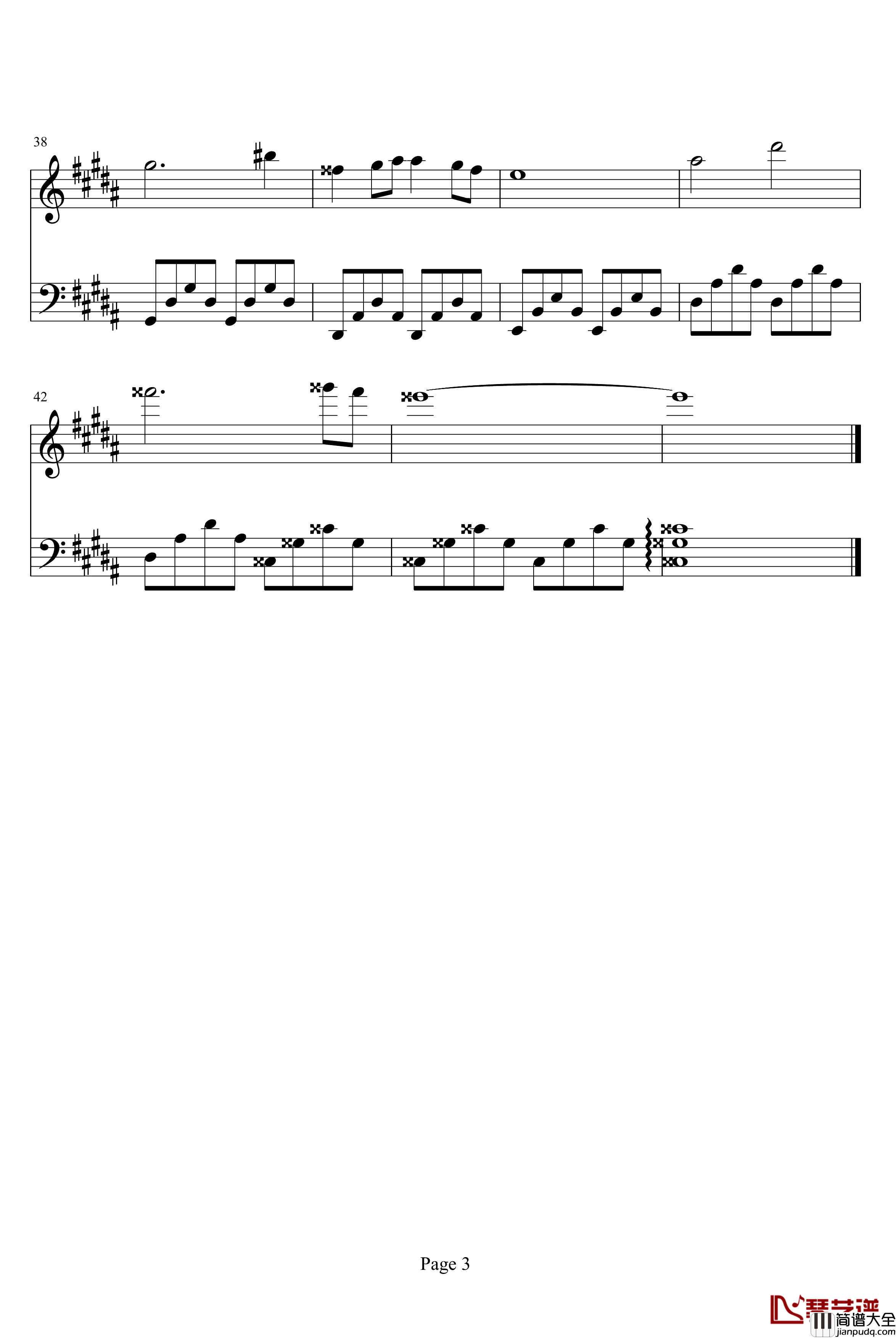 ef_a_tale_of_memorizes钢琴谱_悠久之翼