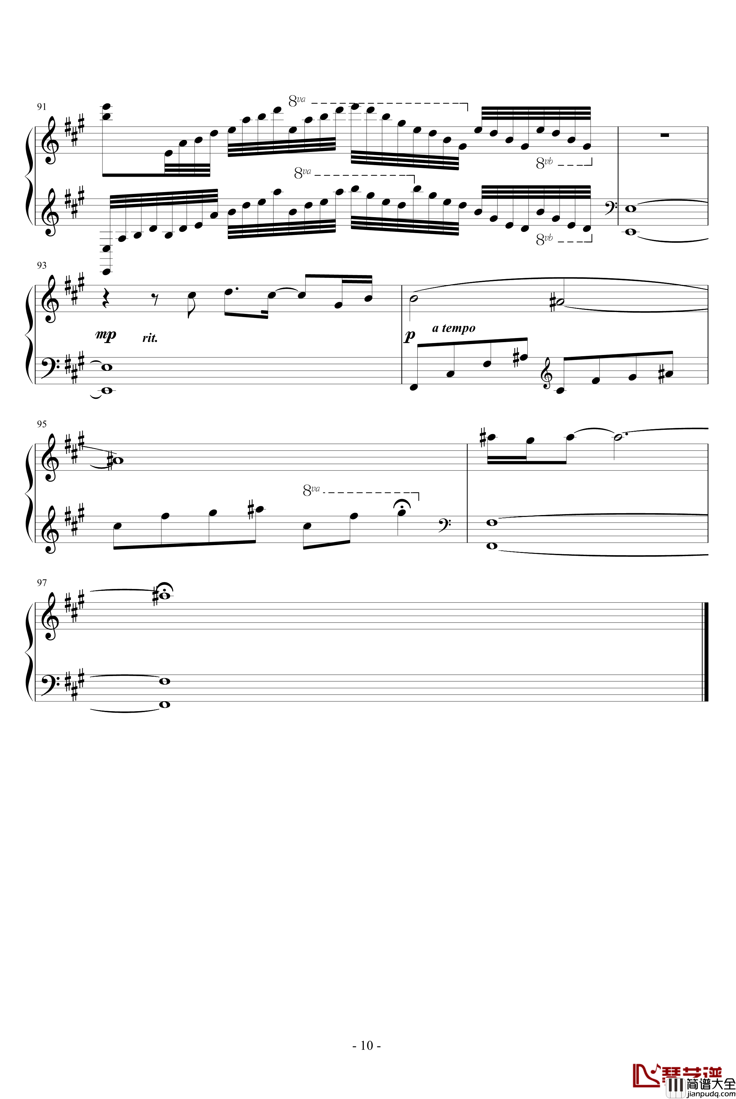 melodies_of_life钢琴谱_最终幻想