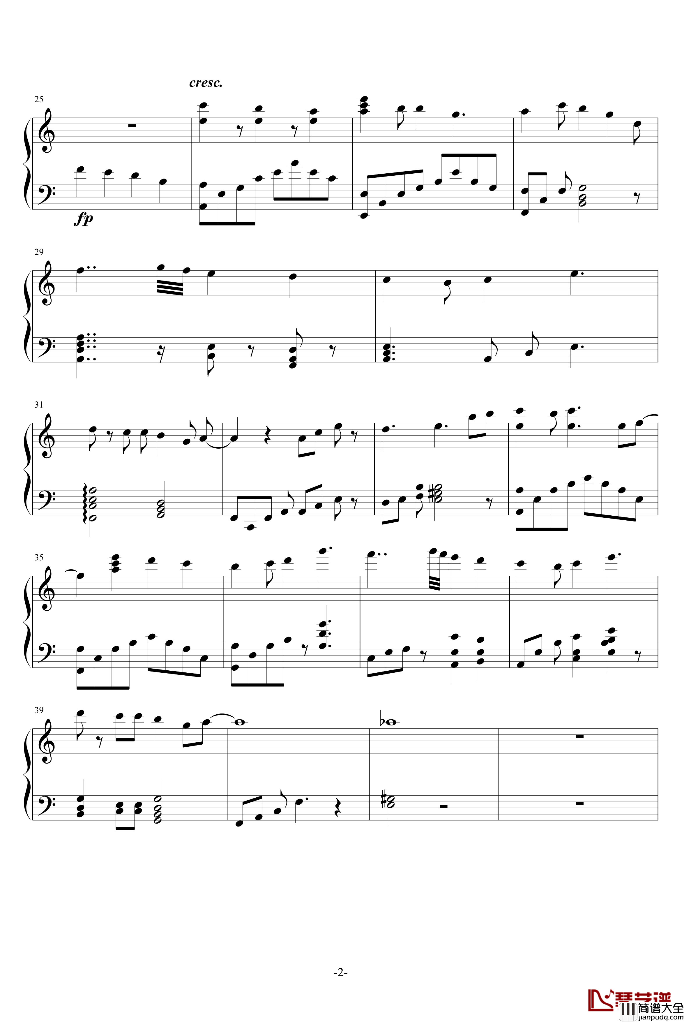 风的旋律钢琴谱_niuxiya