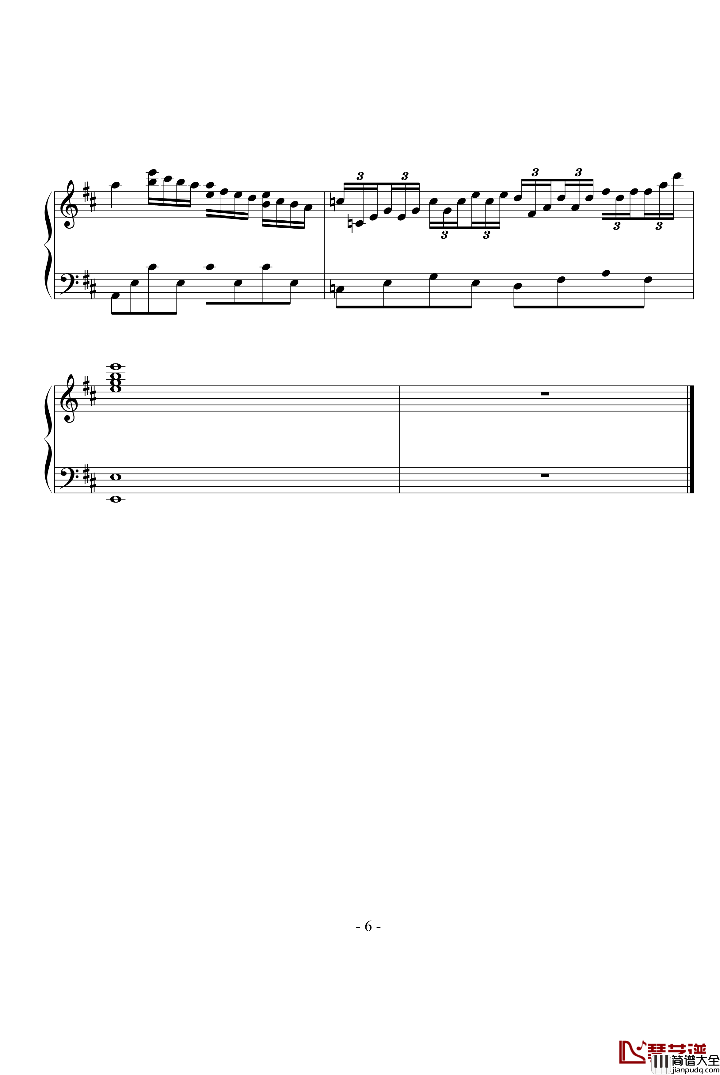 出埃及记钢琴谱_抒情版_克莱德曼