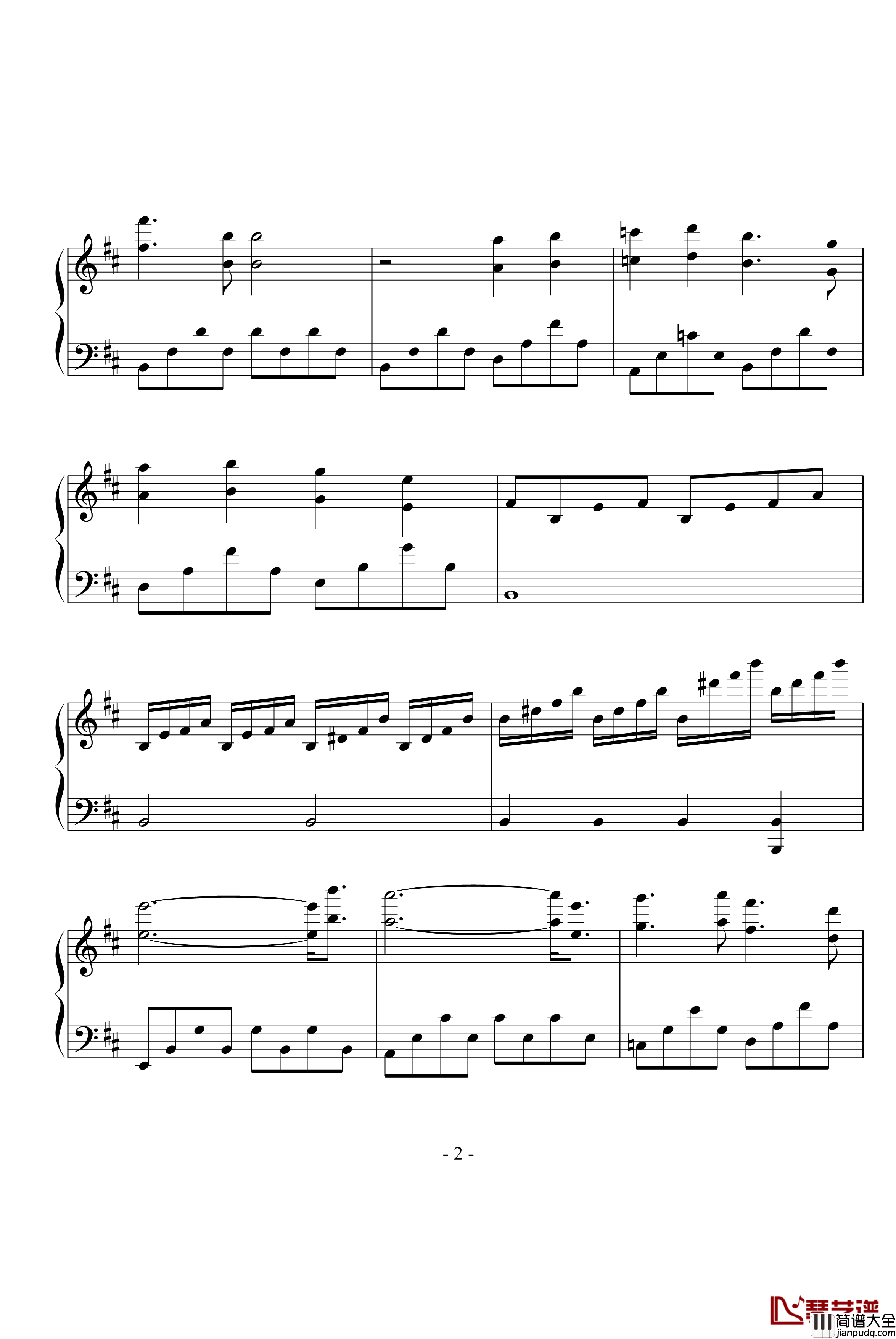 出埃及记钢琴谱_抒情版_克莱德曼