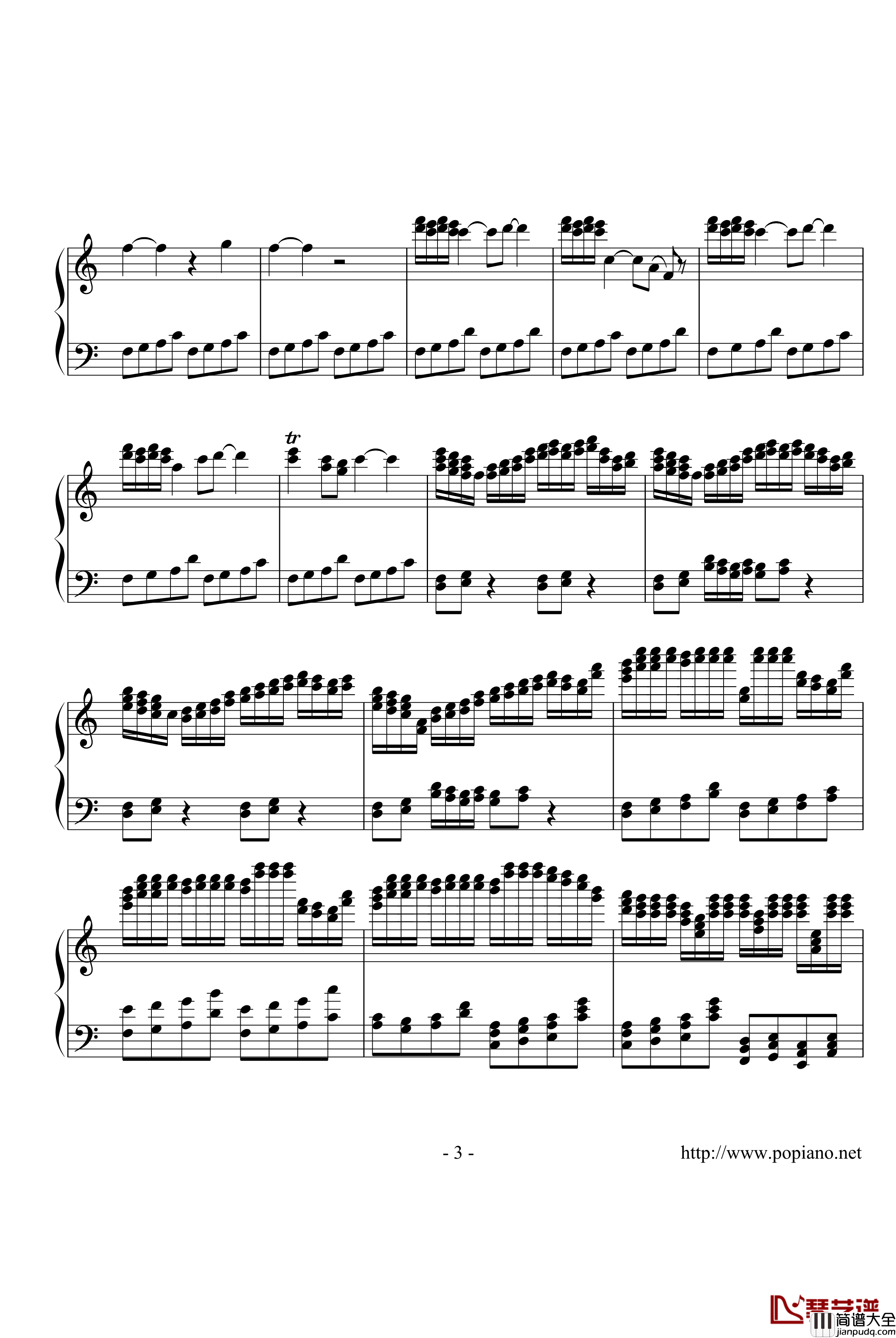 to_Melissa钢琴谱_世界名曲