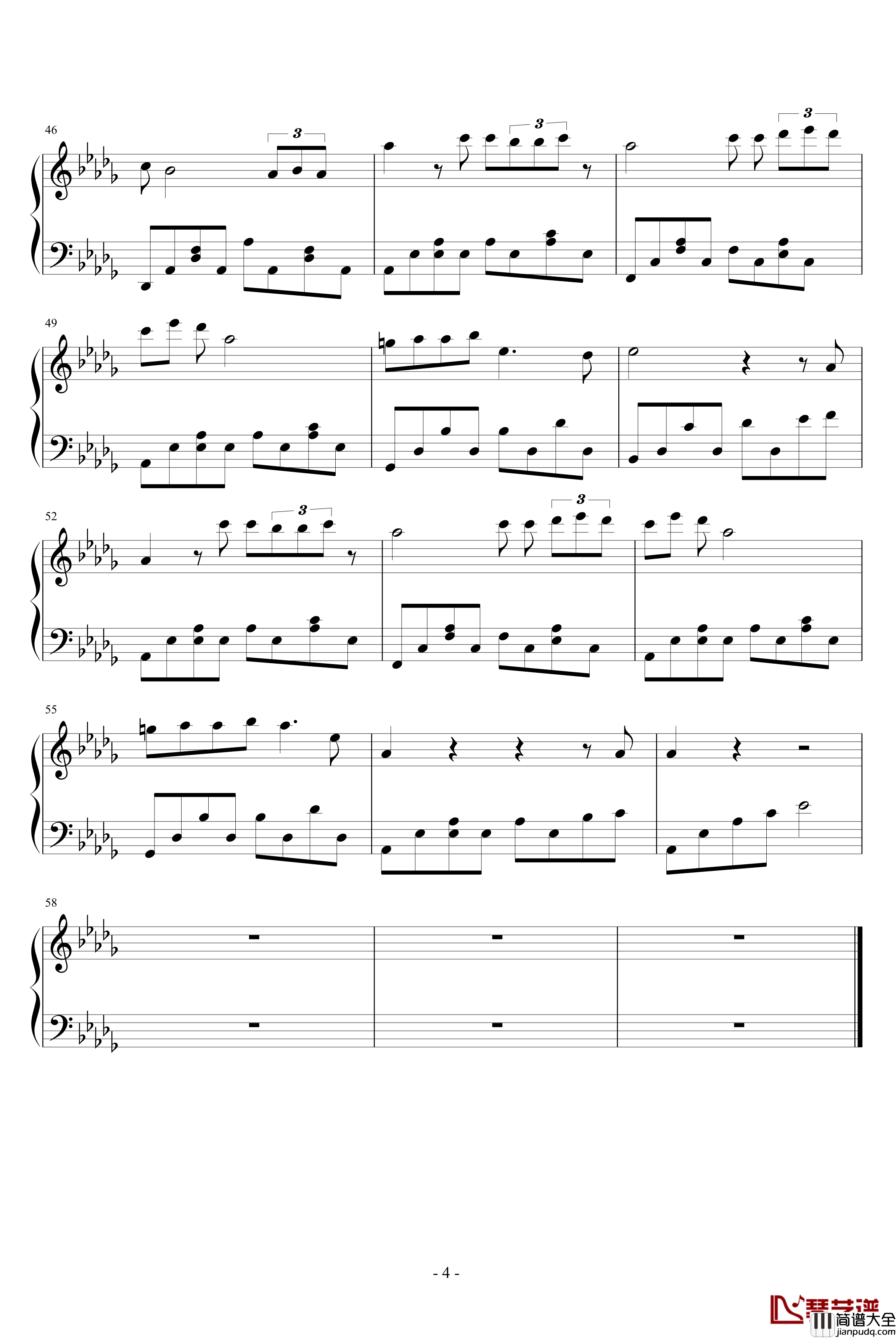 心境钢琴谱_Jean