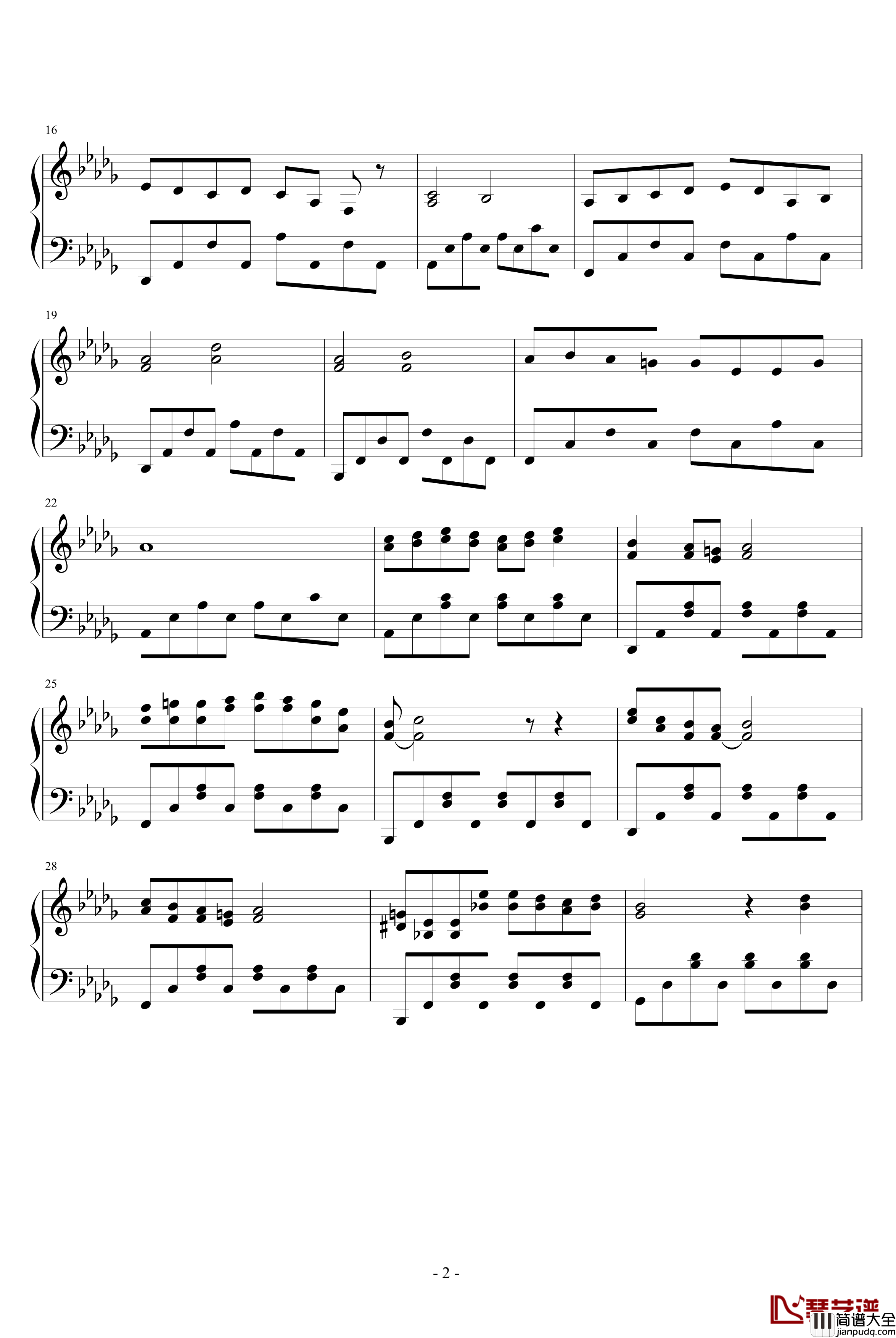 心境钢琴谱_Jean