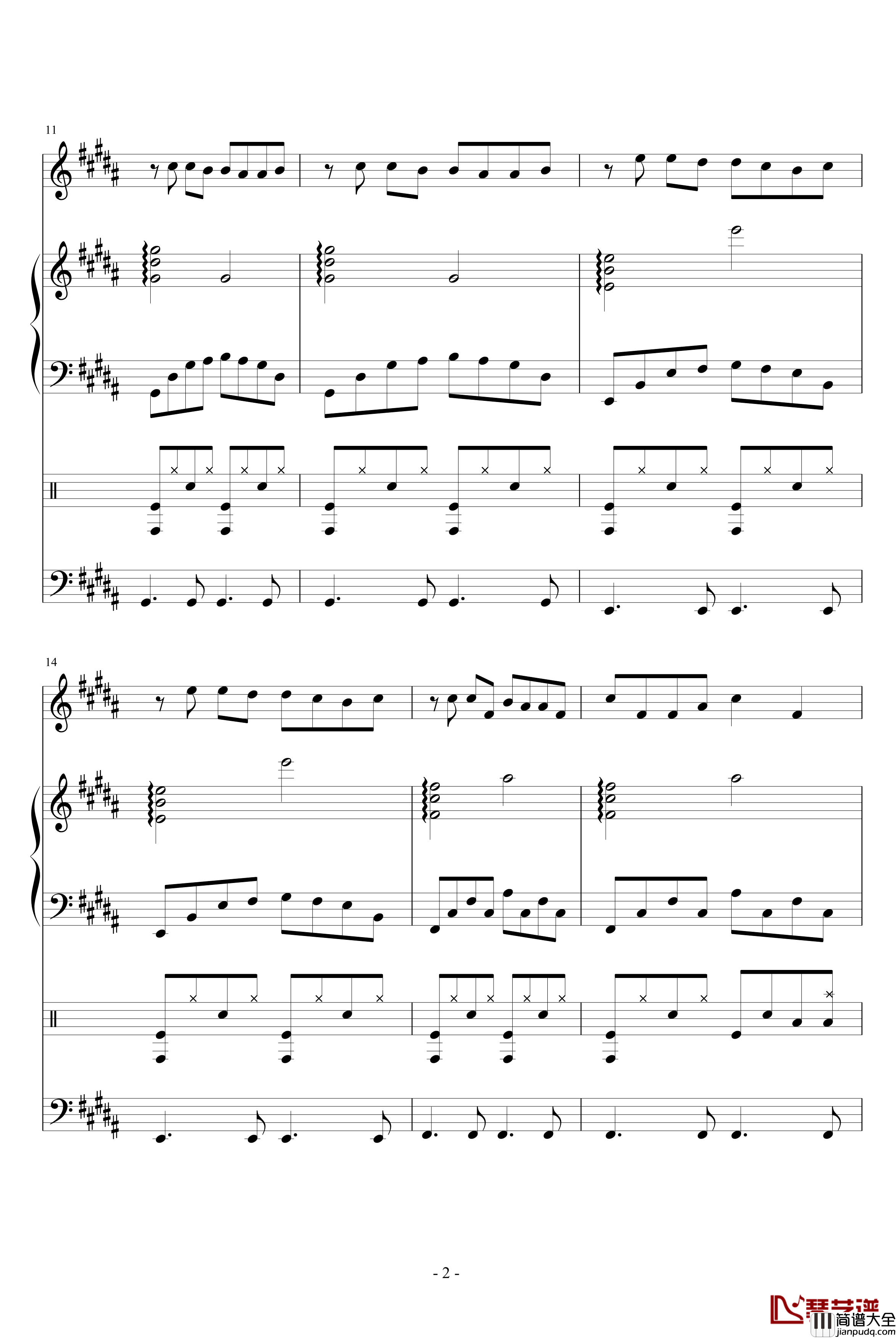 单身汉钢琴谱_血腥残阳