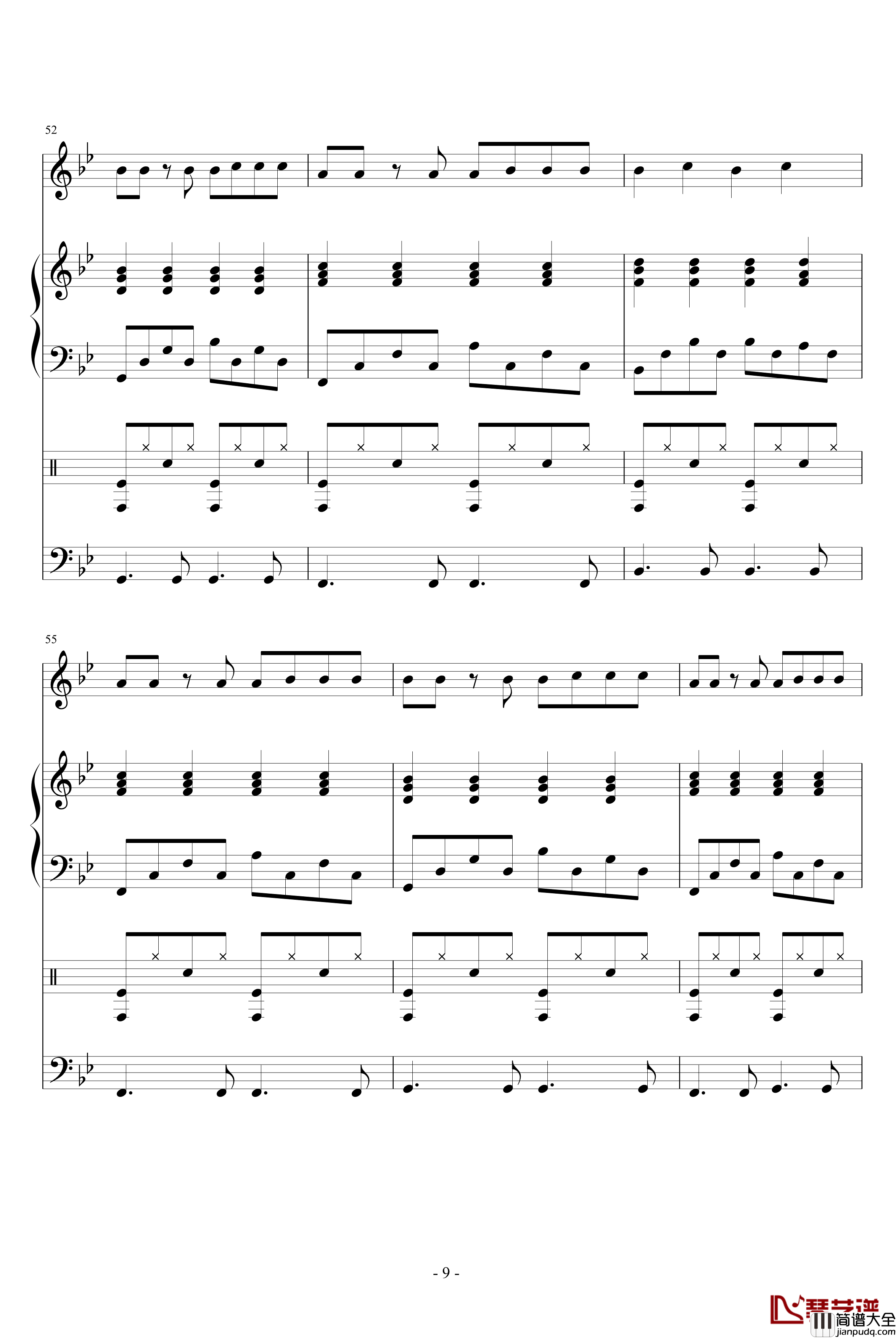 单身汉钢琴谱_血腥残阳