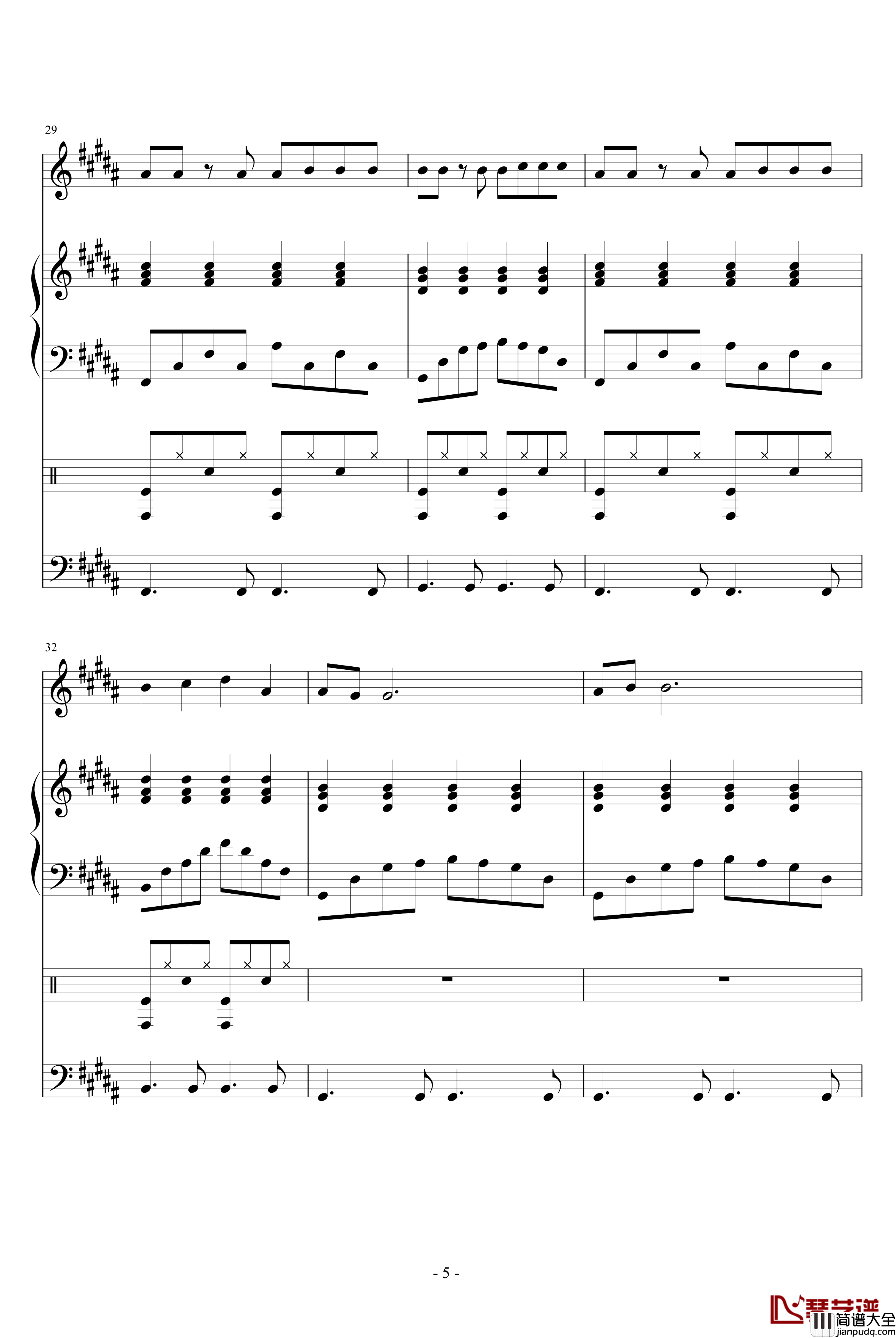 单身汉钢琴谱_血腥残阳