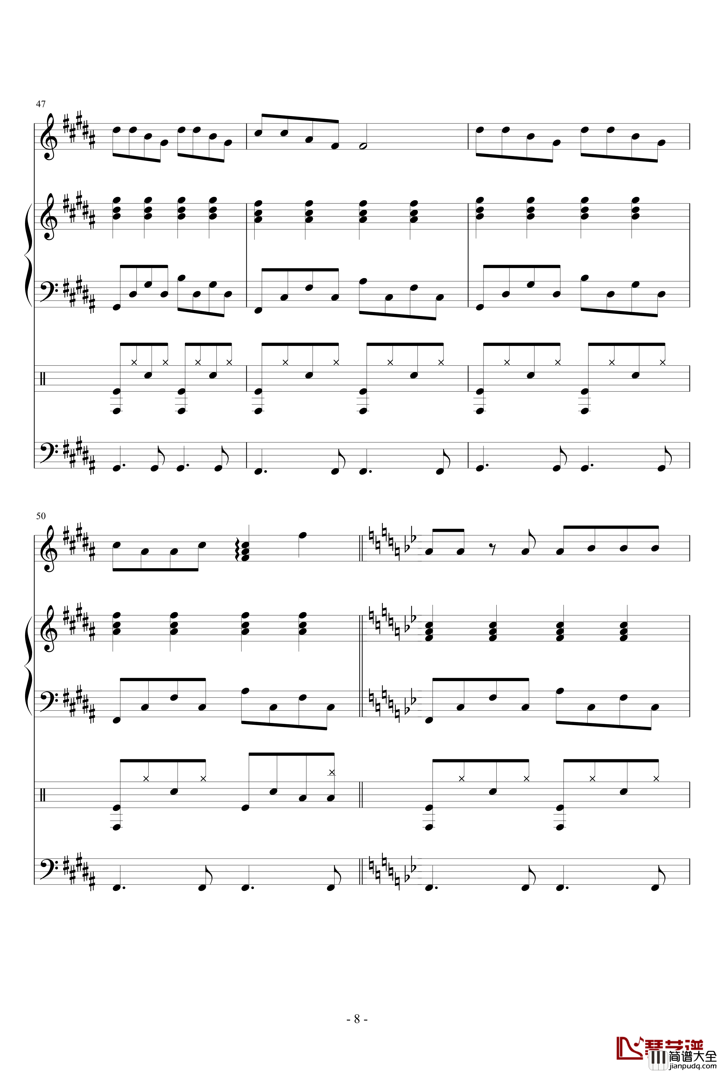 单身汉钢琴谱_血腥残阳