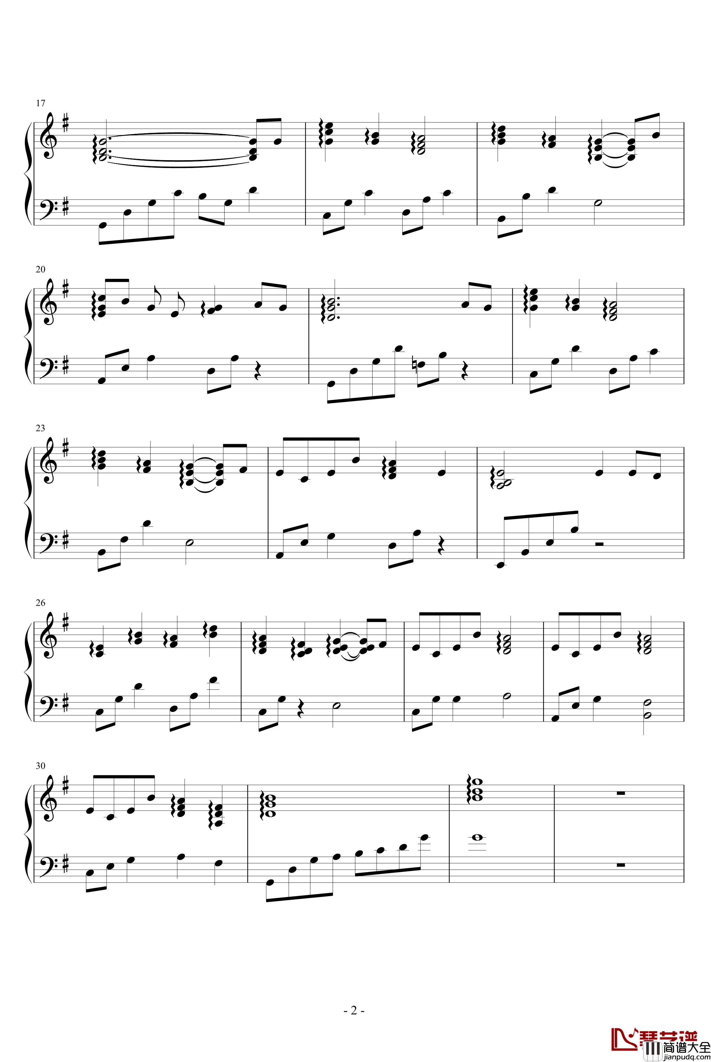 If_I_were_a_bird钢琴谱_叛逆的鲁鲁修