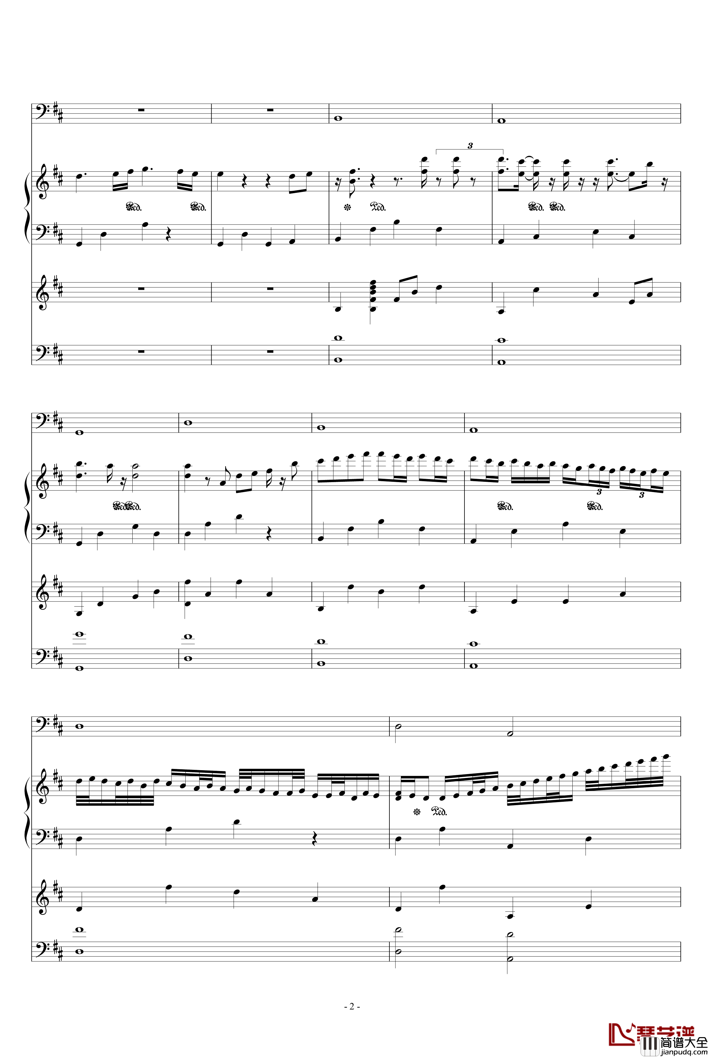 为你演奏钢琴谱_陈宇喆