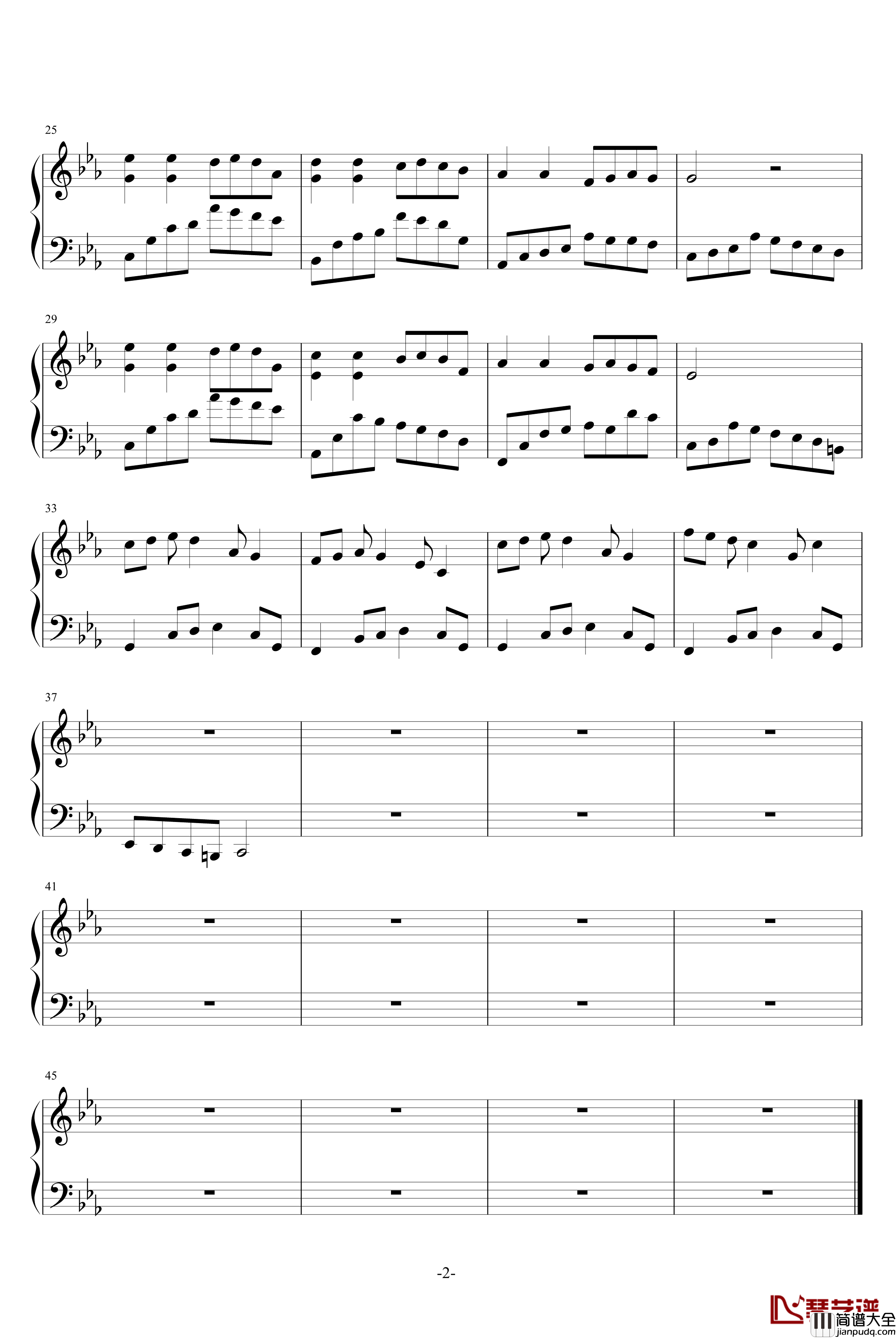 随笔的心情钢琴谱_Jean