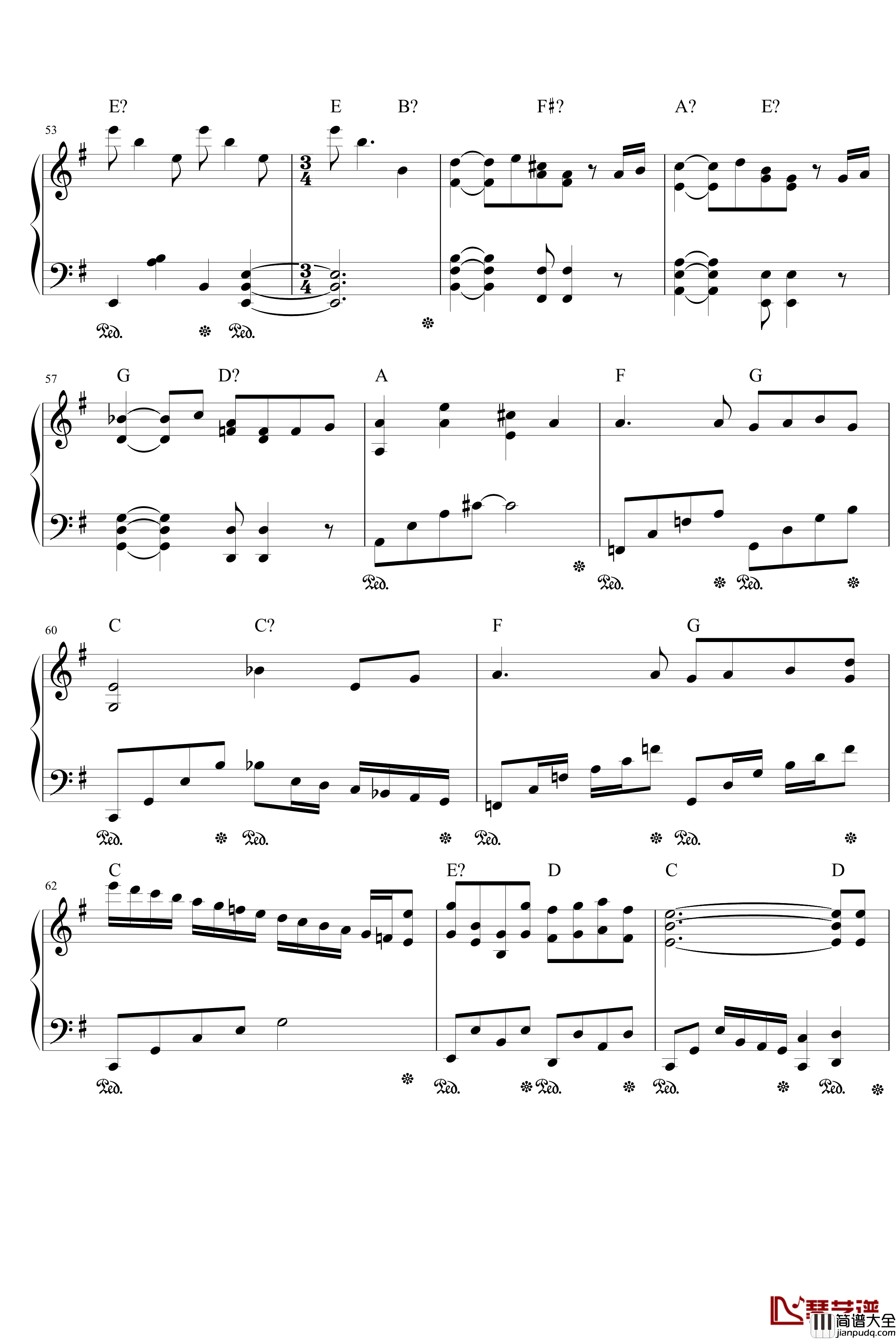 memory钢琴谱_久石让_入殓师