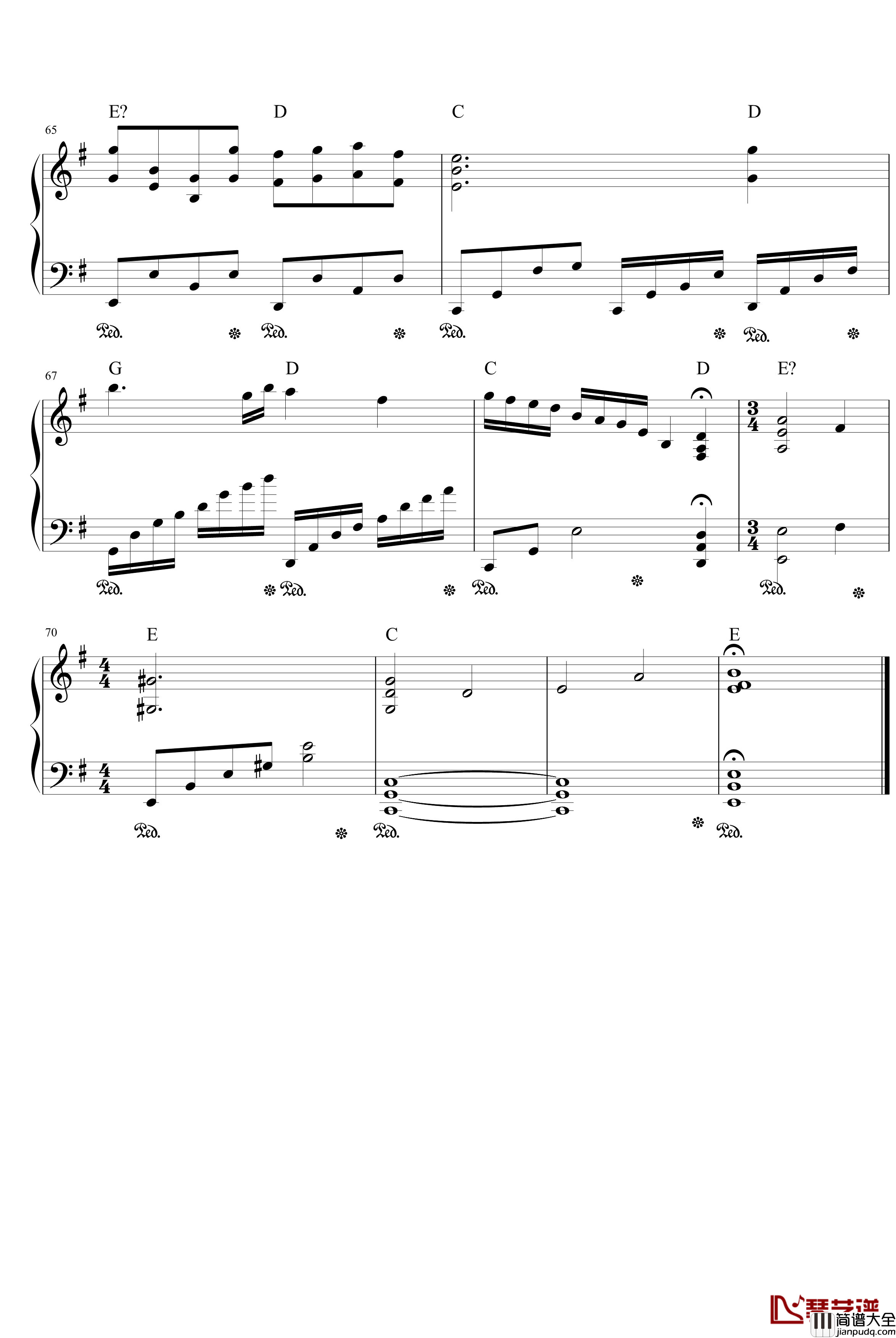 memory钢琴谱_久石让_入殓师