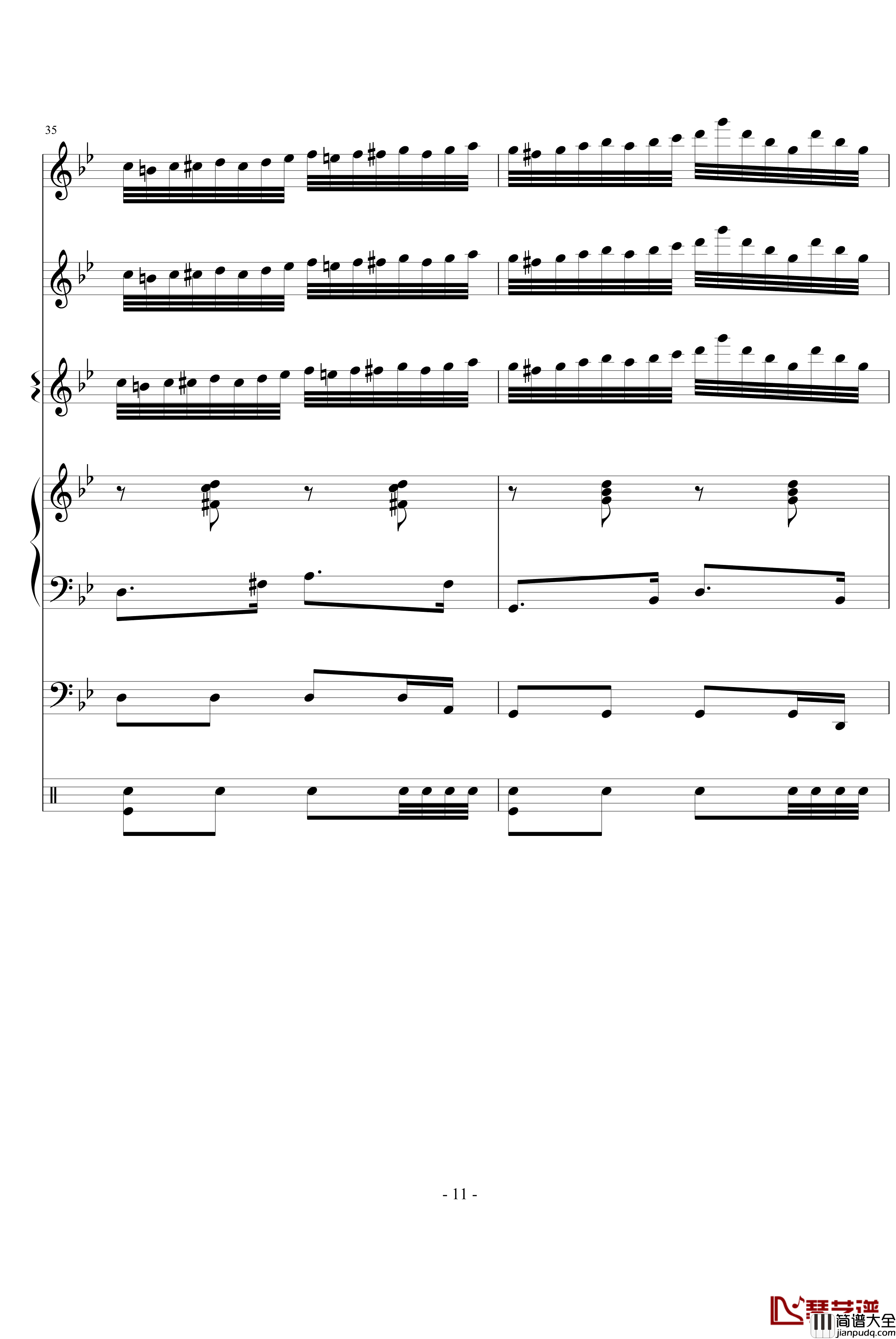 化妆舞会钢琴谱_世界名曲