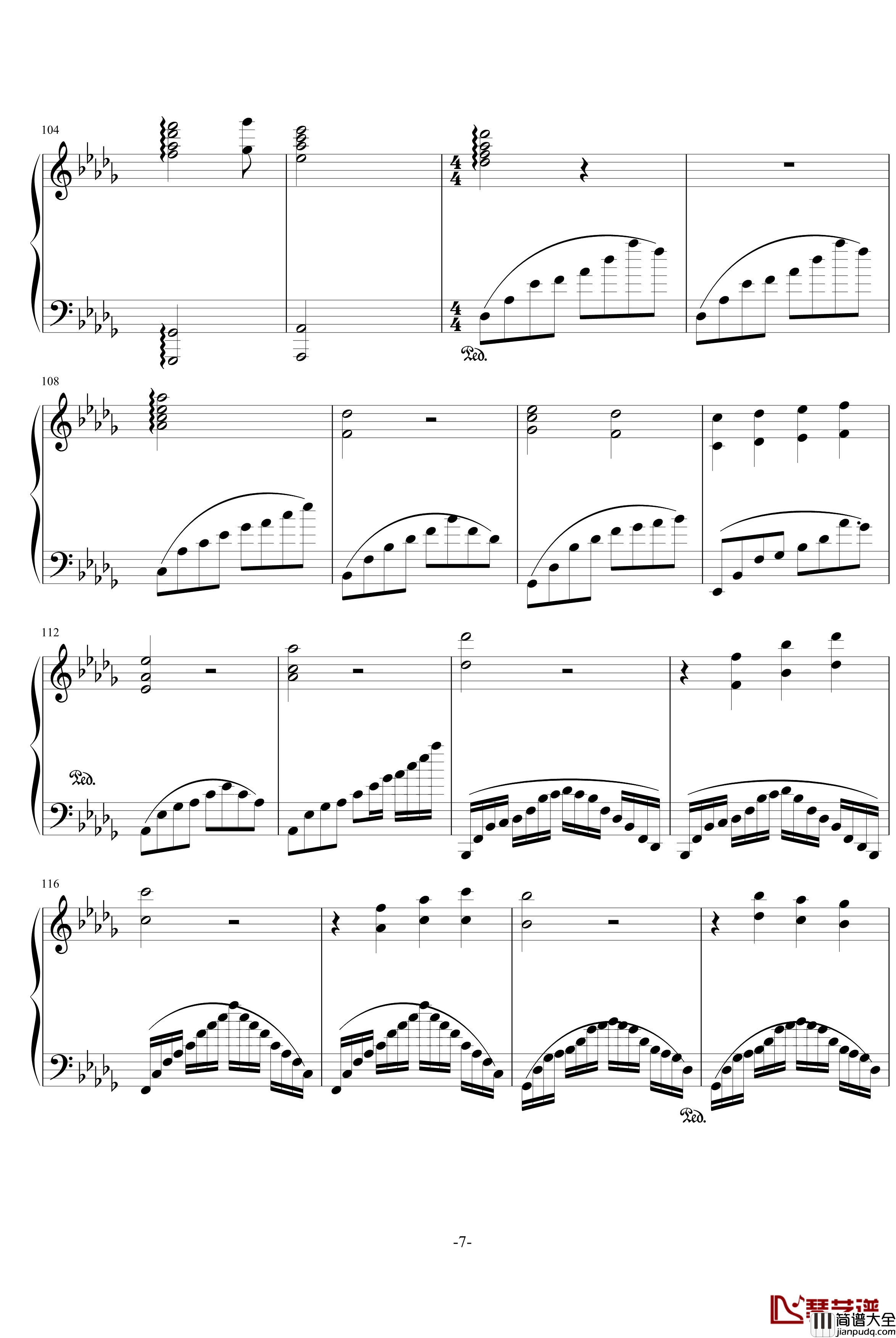 回忆钢琴谱_zanta