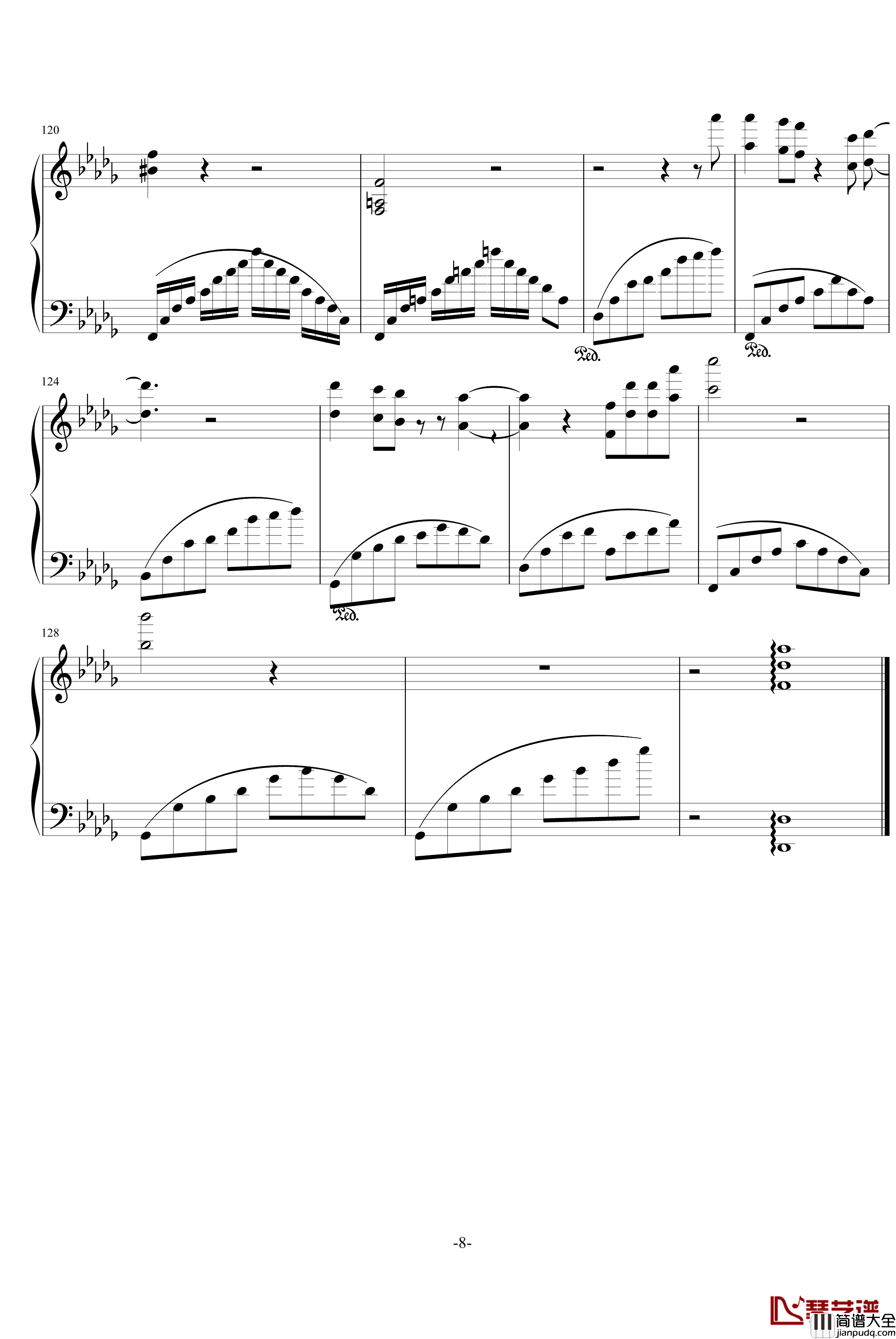 回忆钢琴谱_zanta