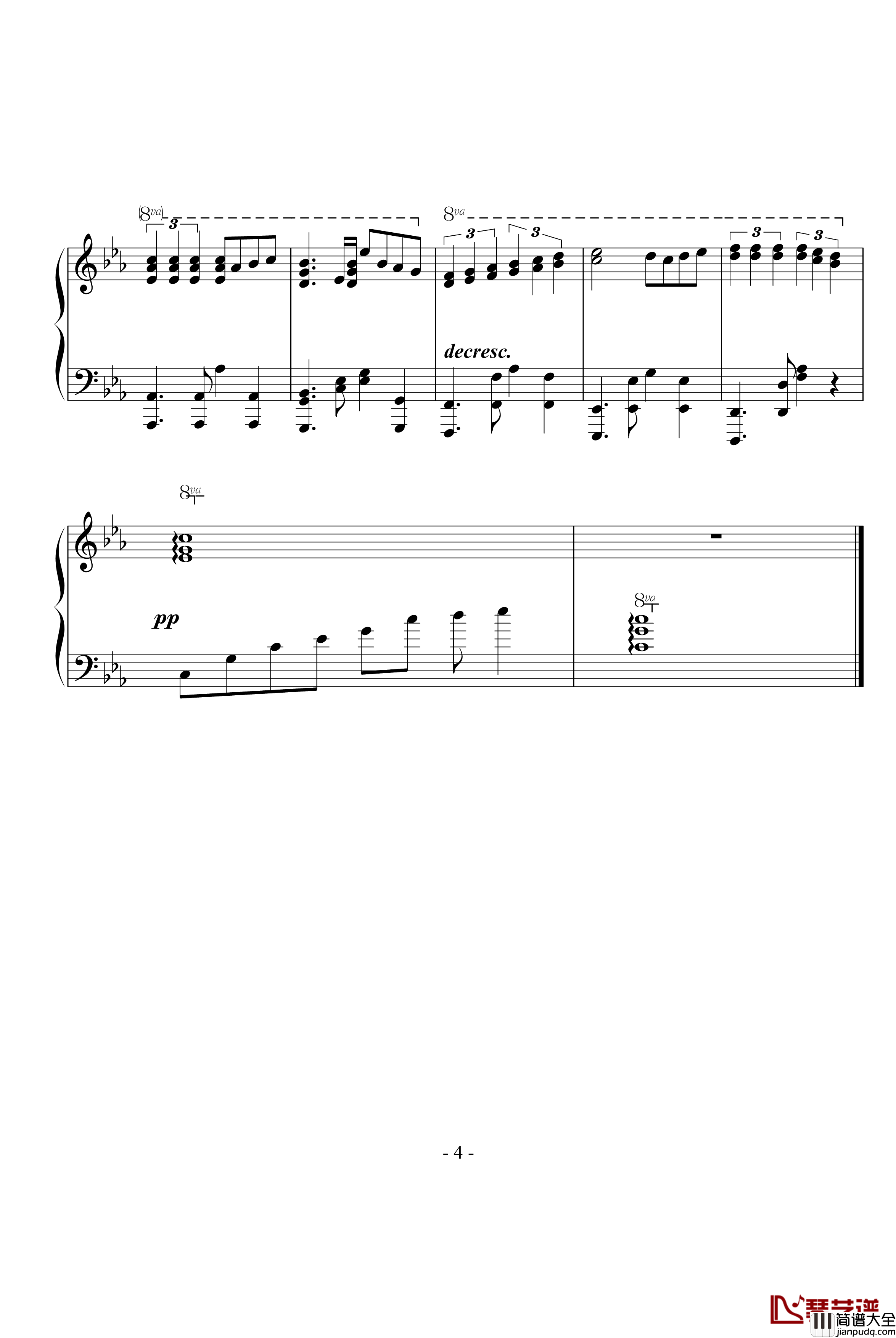 屈原·祭钢琴谱_zhangyunye