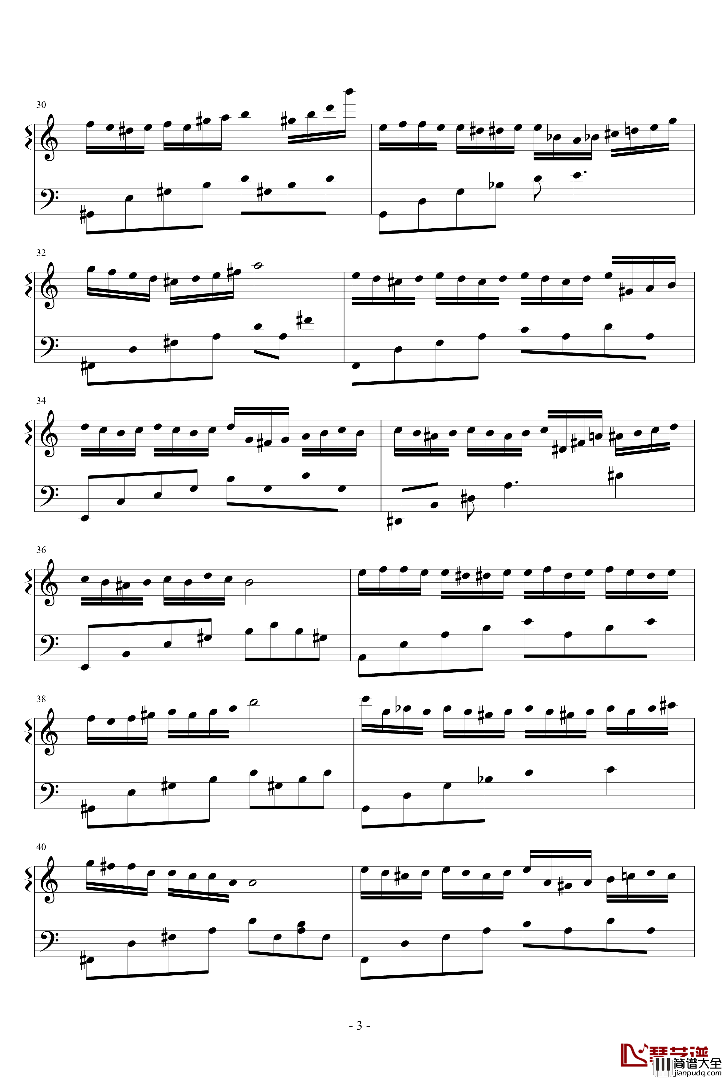 夏悼钢琴谱_..零