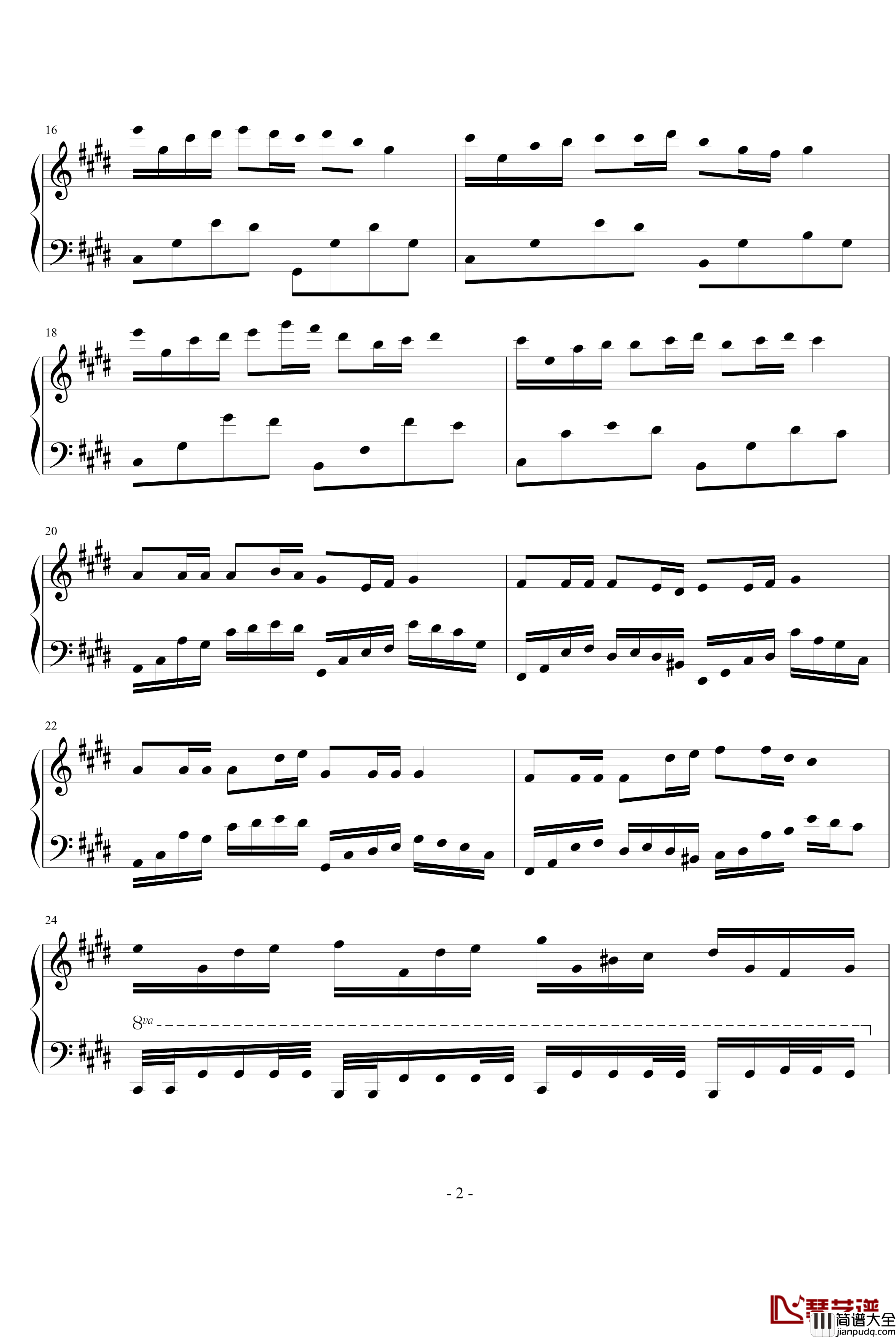 躲在门外的幸福钢琴谱_薄书艺