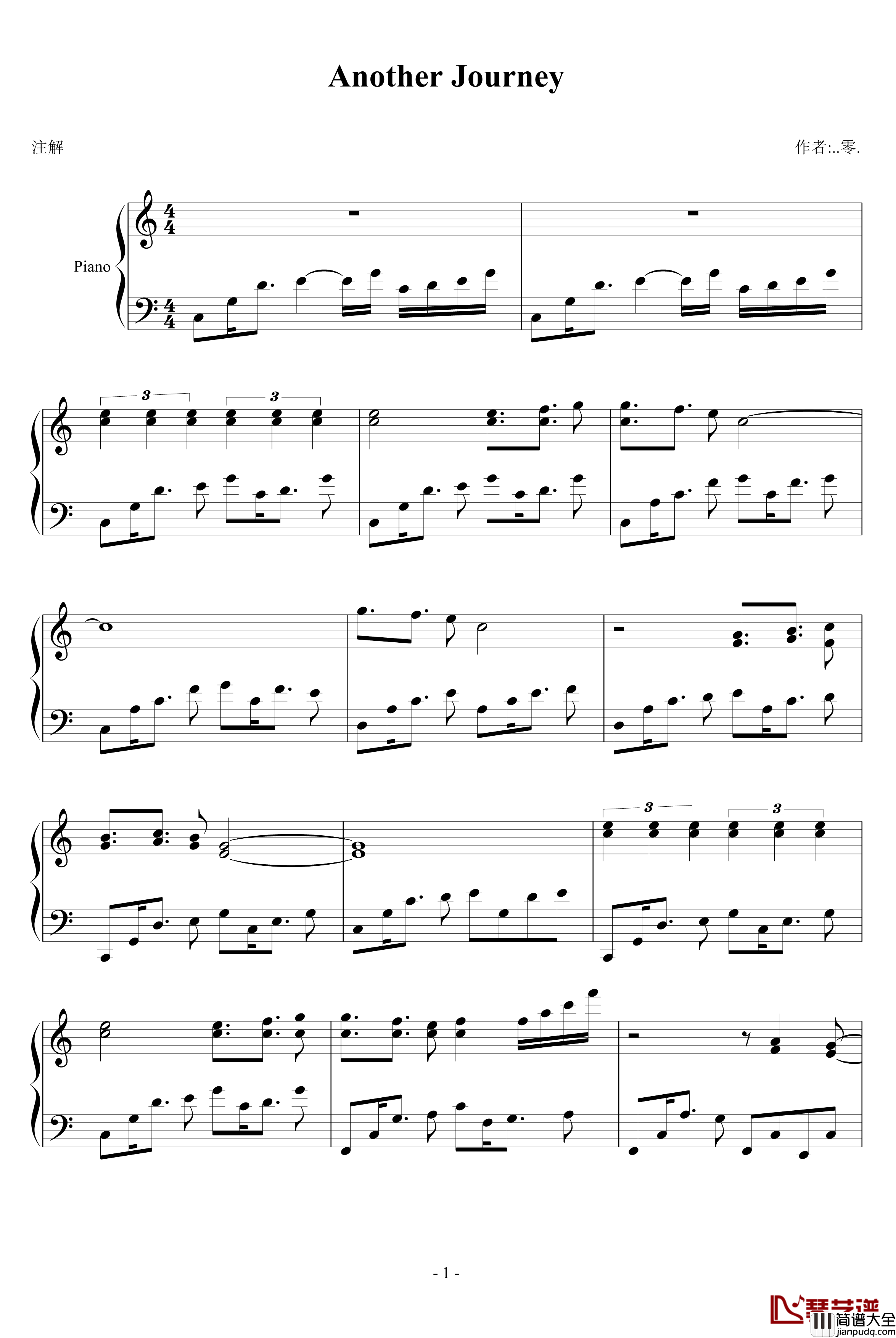 Another_Journey钢琴谱_..零