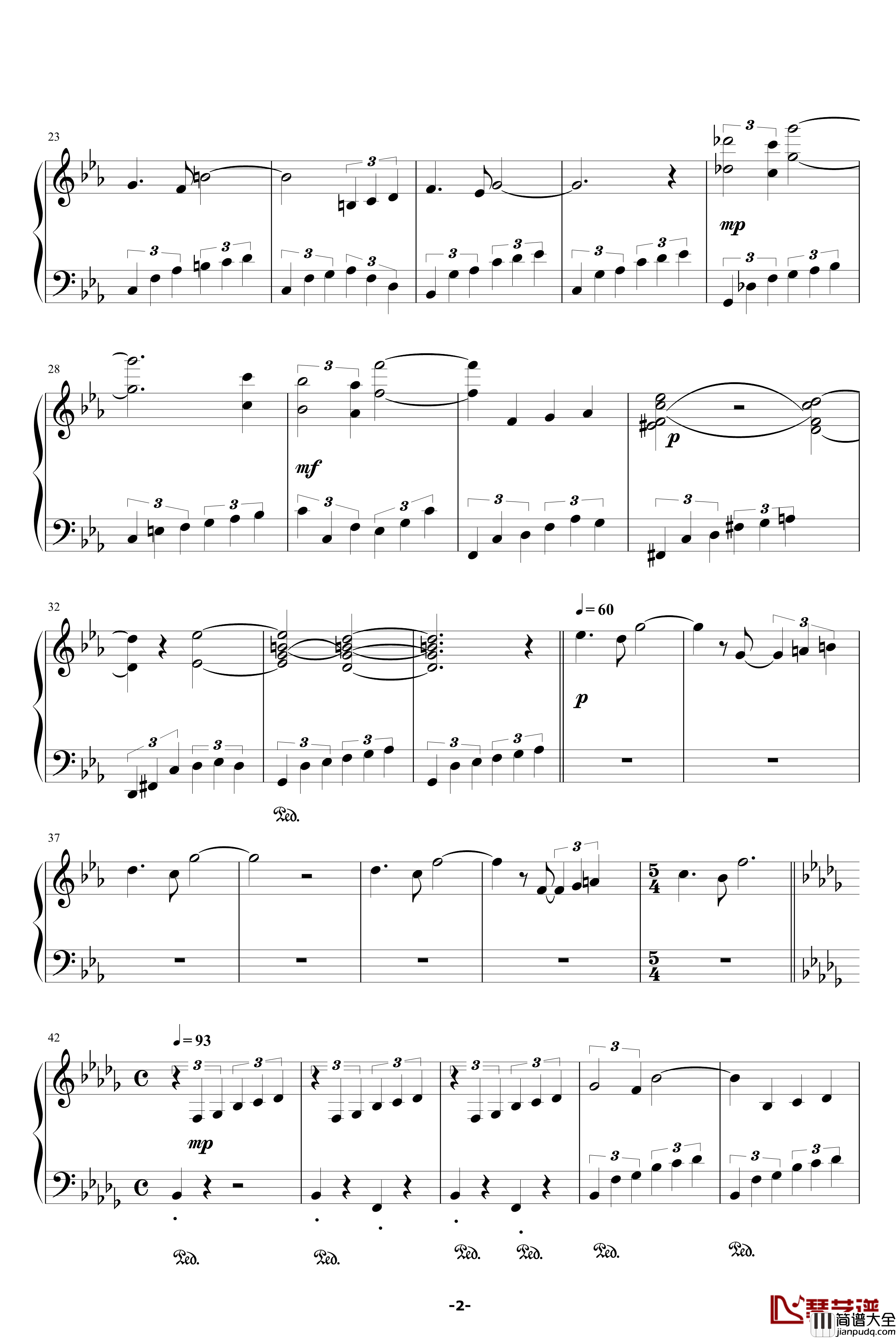 Farewell钢琴谱_Dario_Marianelli