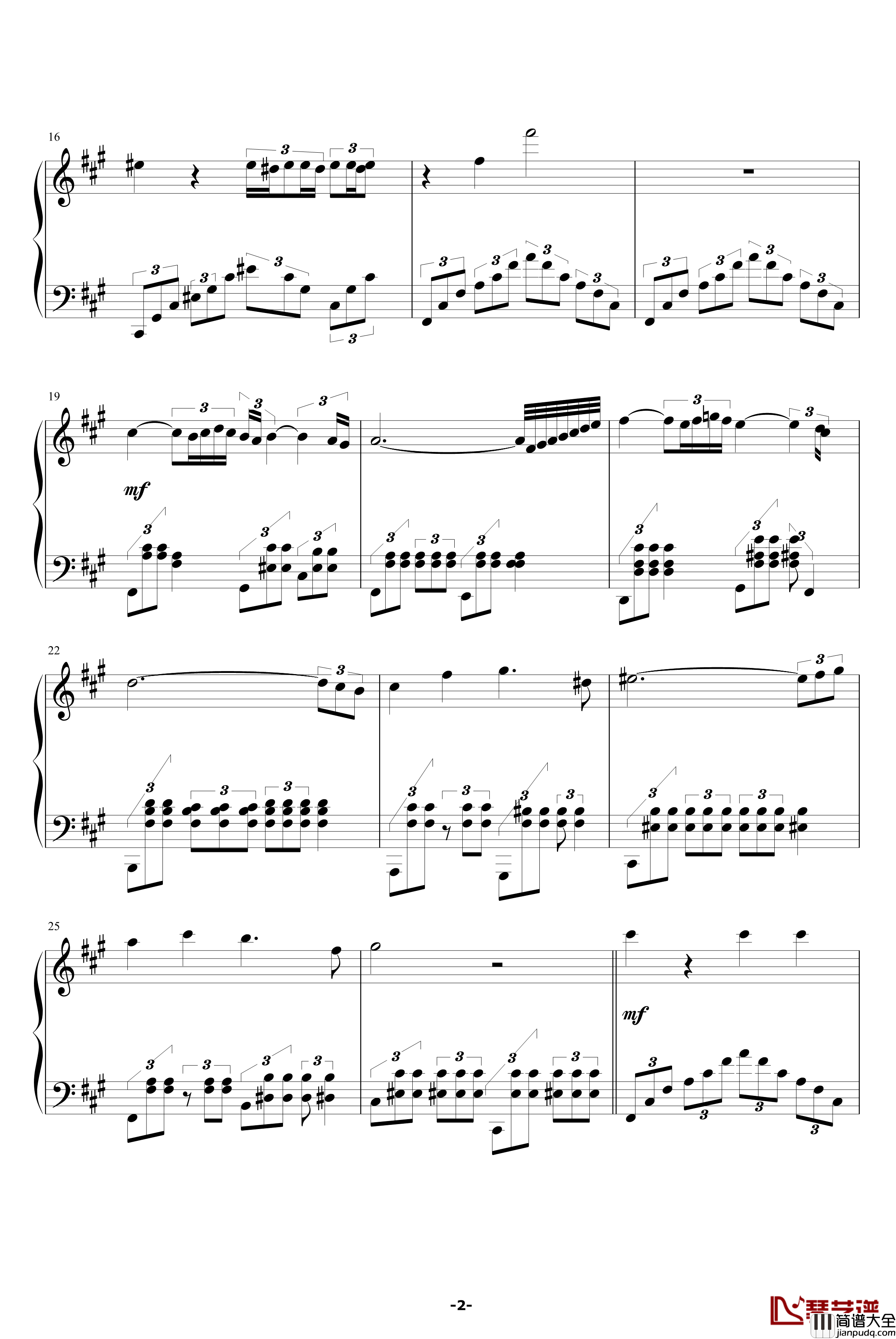 Chi_Mai钢琴谱_Ennio_Morricone_影视