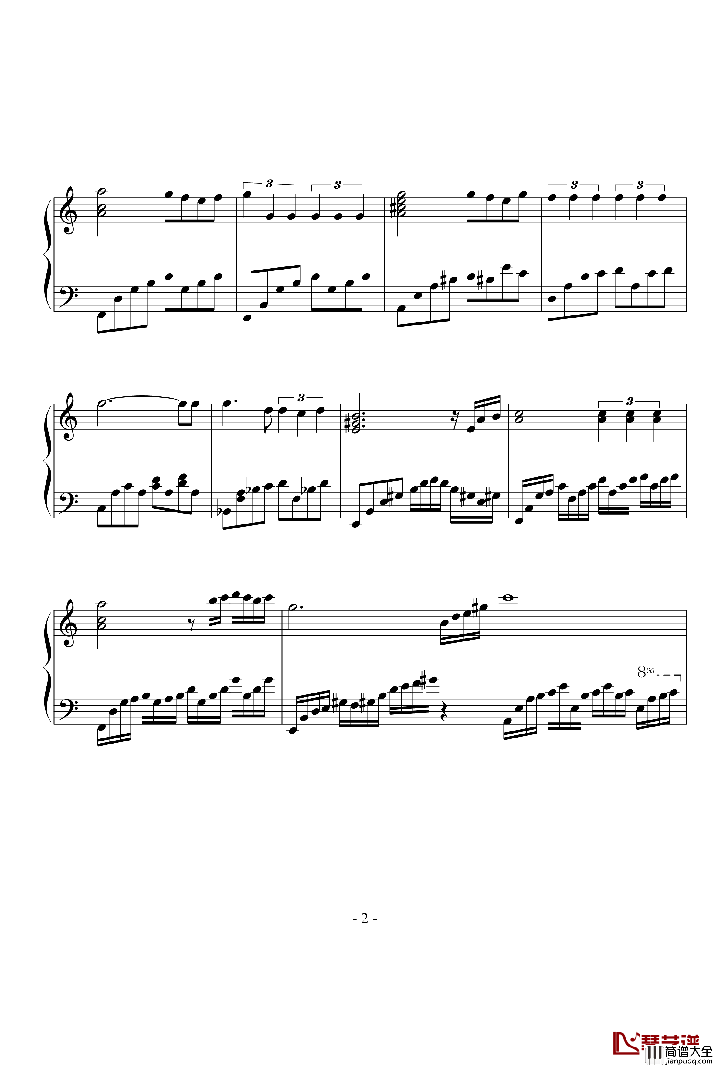 久石让的音乐盒钢琴谱_..零