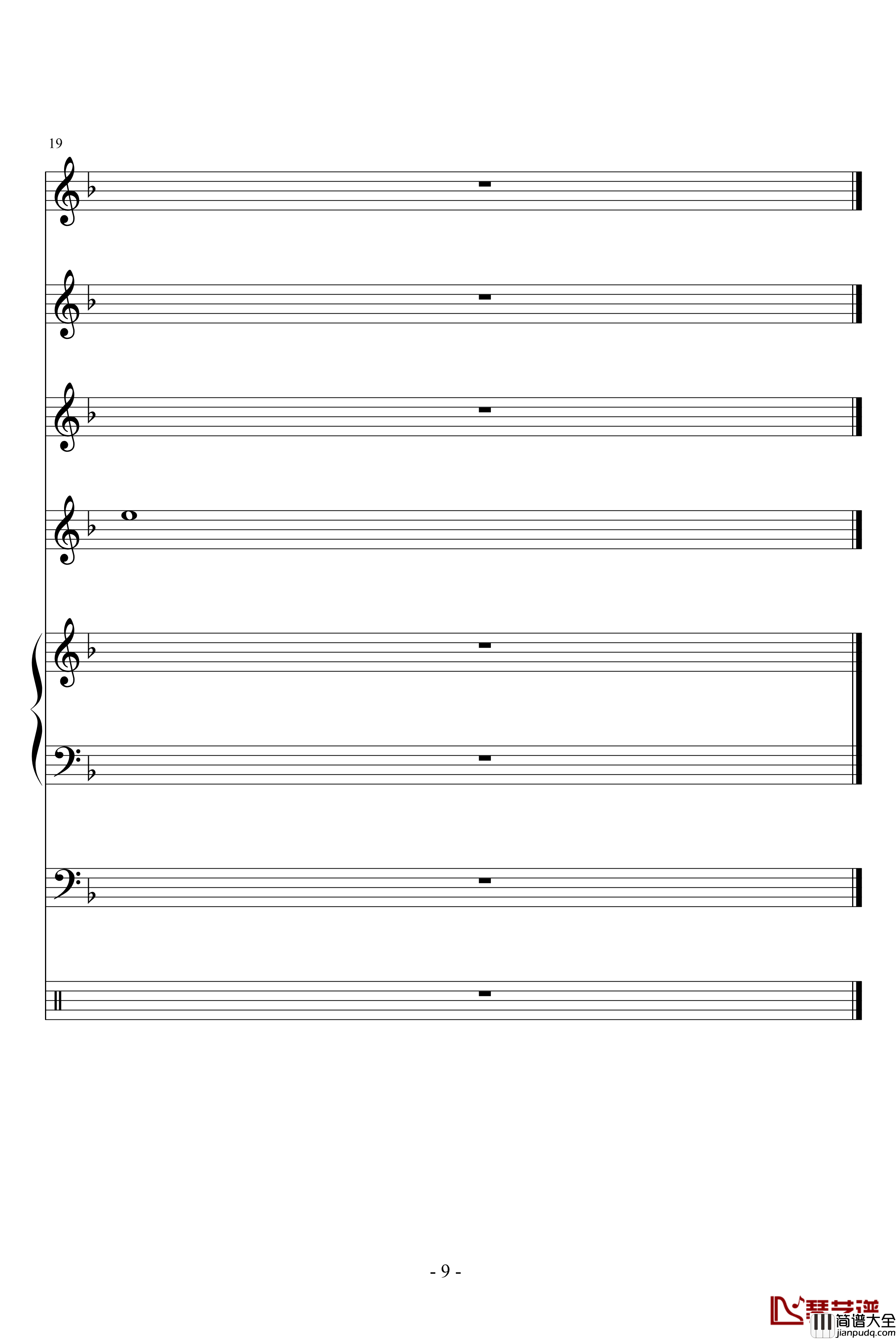 剪羊毛钢琴谱_欧美经典