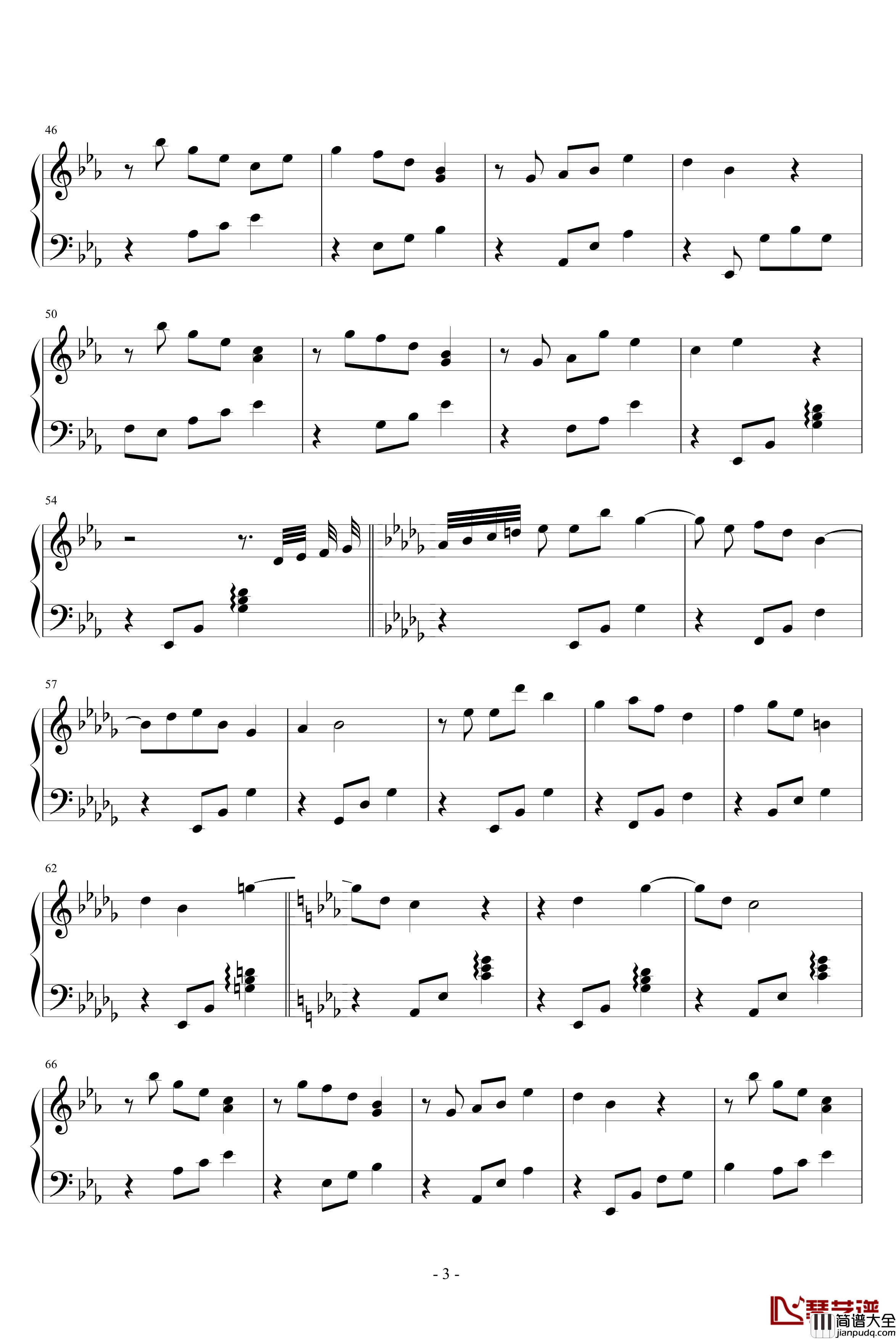 Papillon钢琴谱_欧美经典