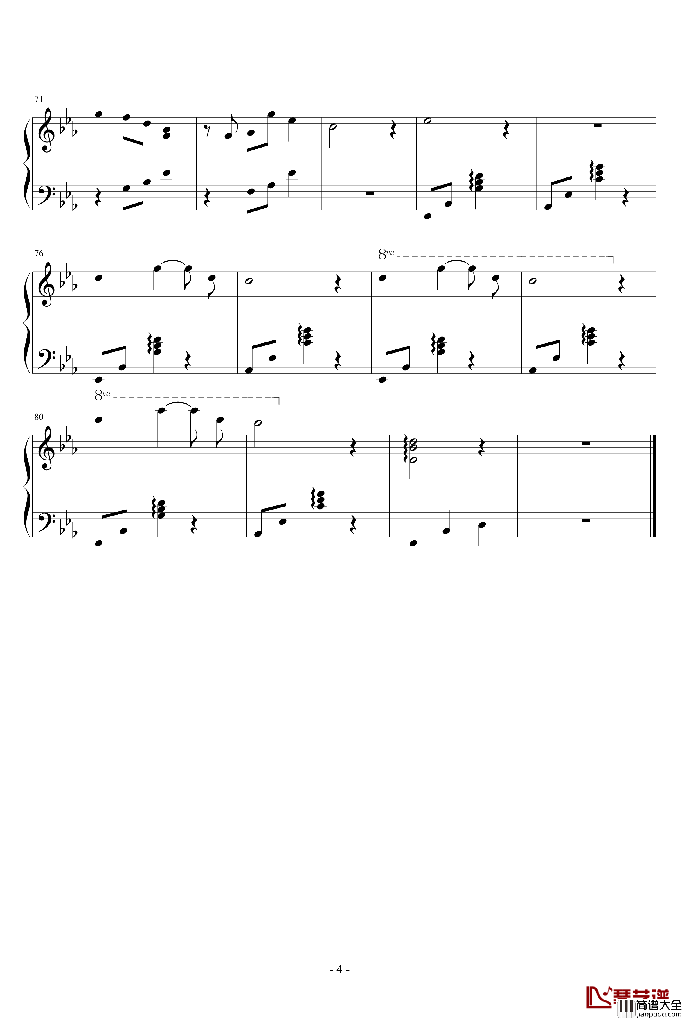 Papillon钢琴谱_欧美经典